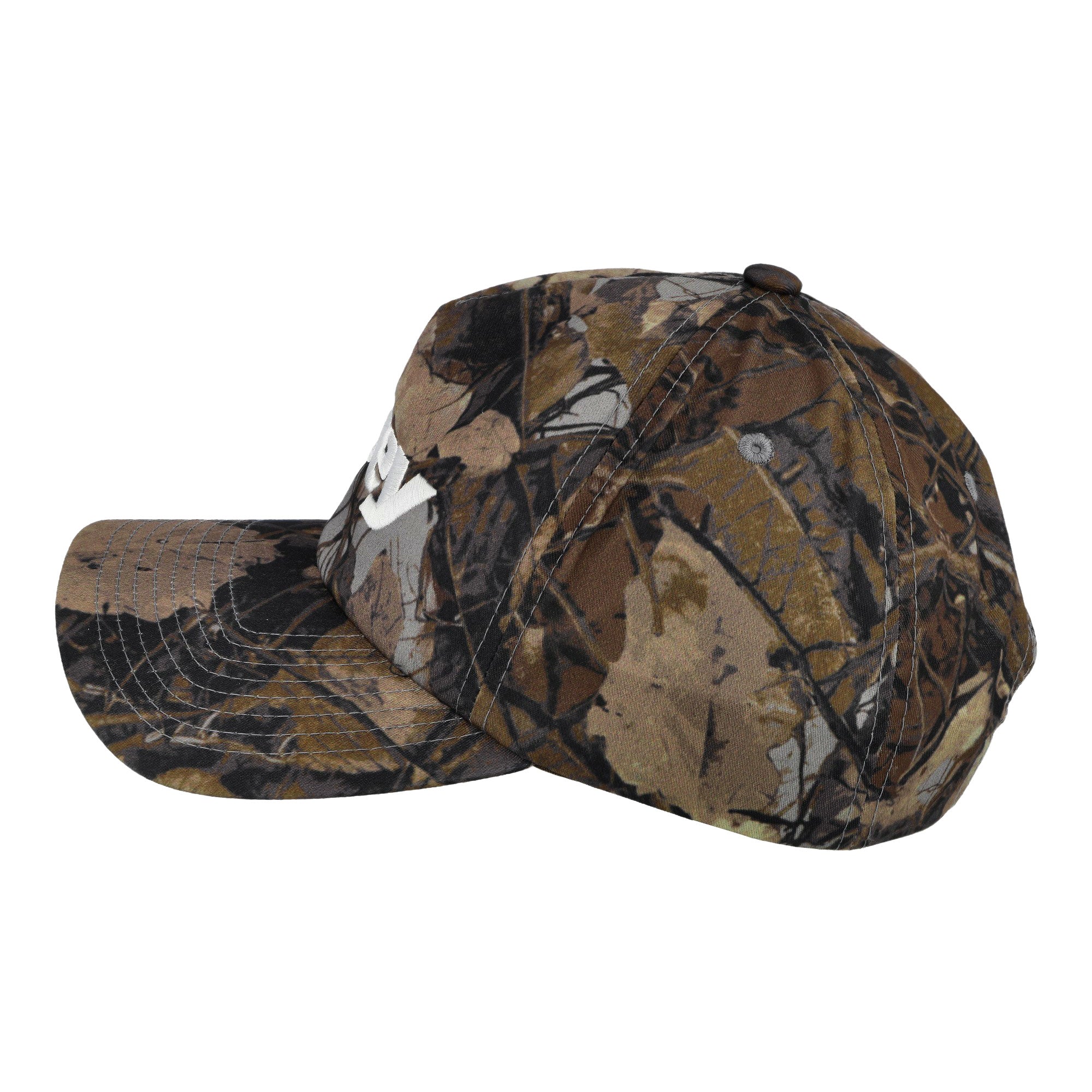 Obey Delta 5 Panel Snapback Fence Camo Multi Basecap 100490146 Close-up | Overkill
