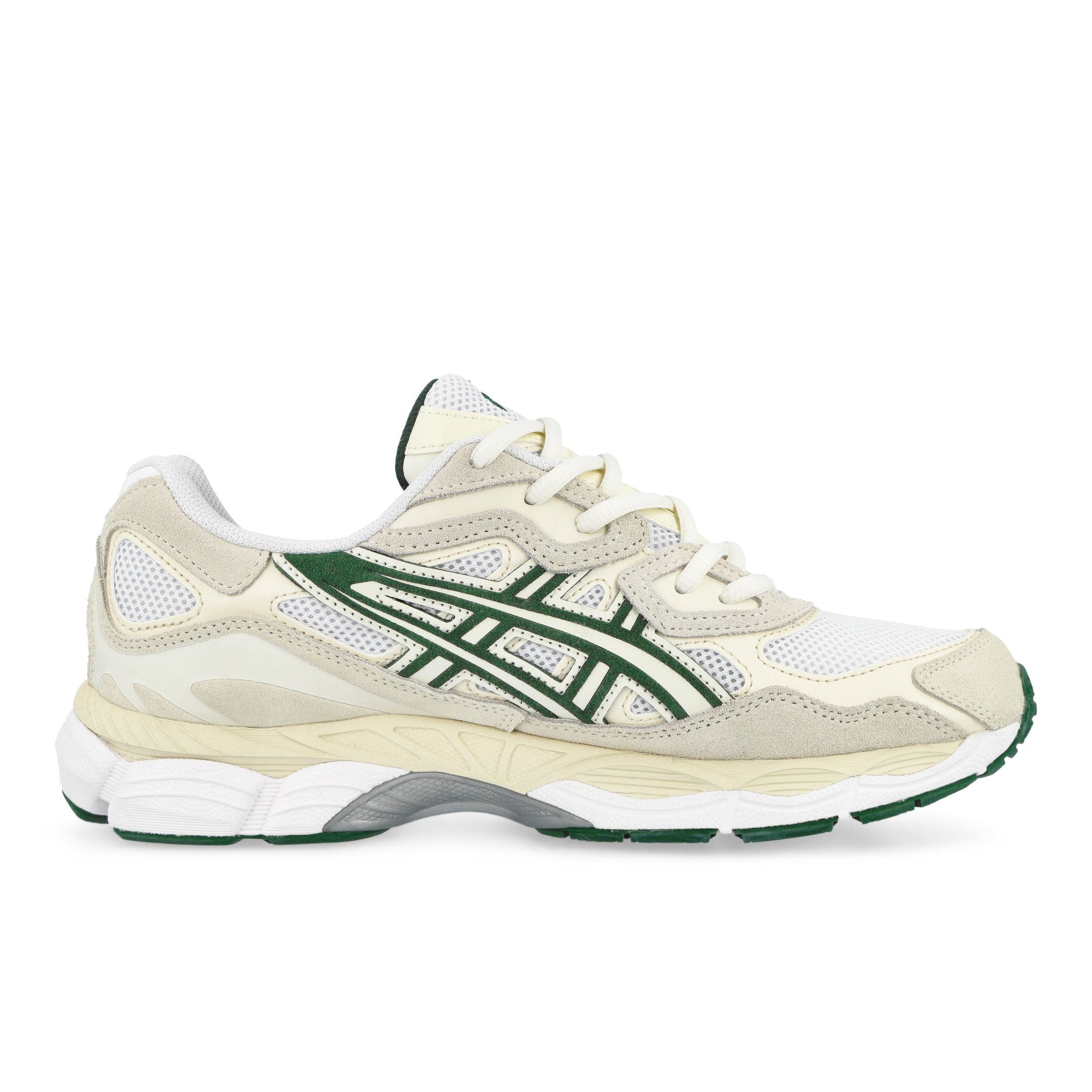 Asics Gel-NYC Ivory / Forest Night Low Top Sneakers 1203A383-750 Silhouette | Overkill
