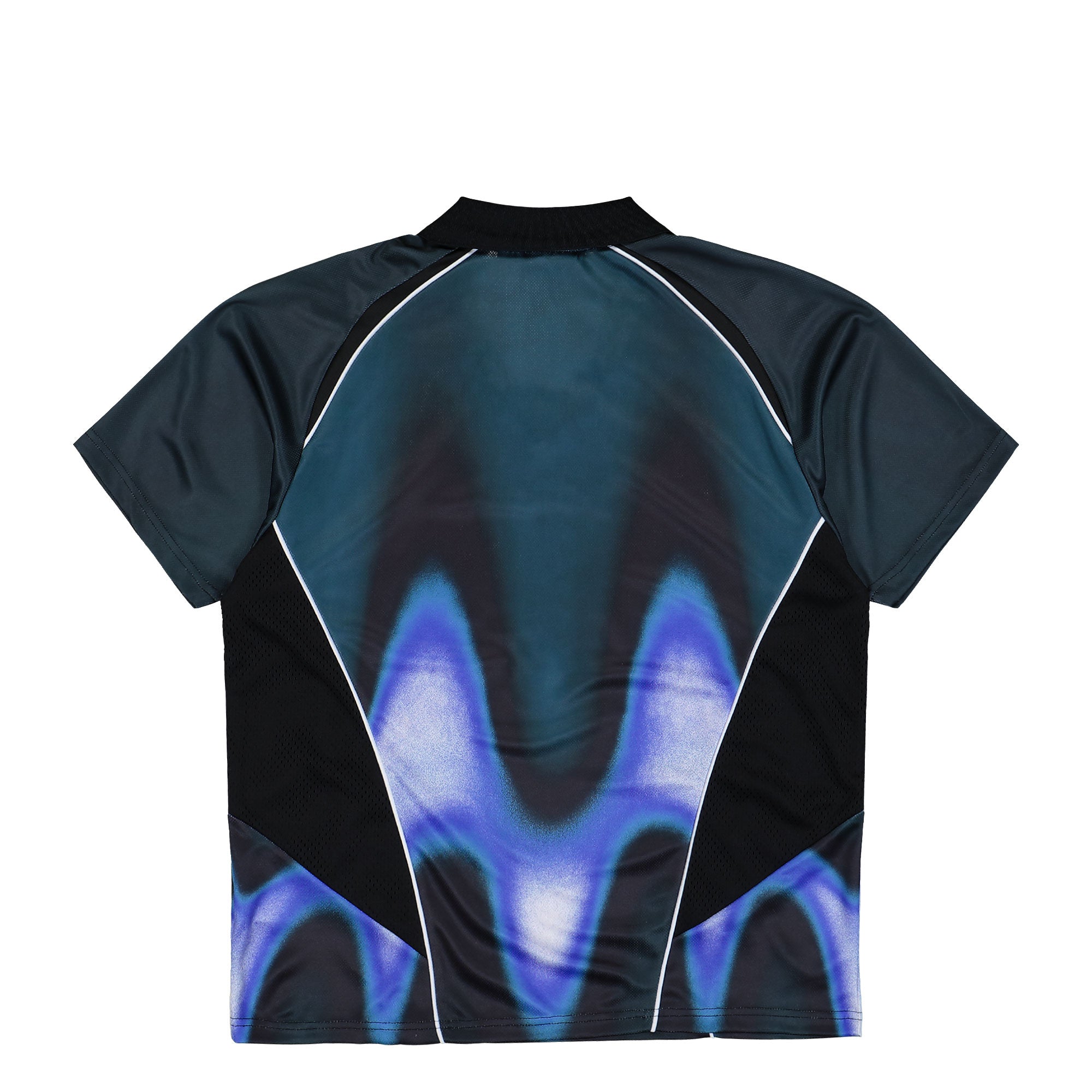 Obey Obey Blurred Soccer Jersey Dark Teal Multi T-Shirts 131080378-DTL Close-up | Overkill
