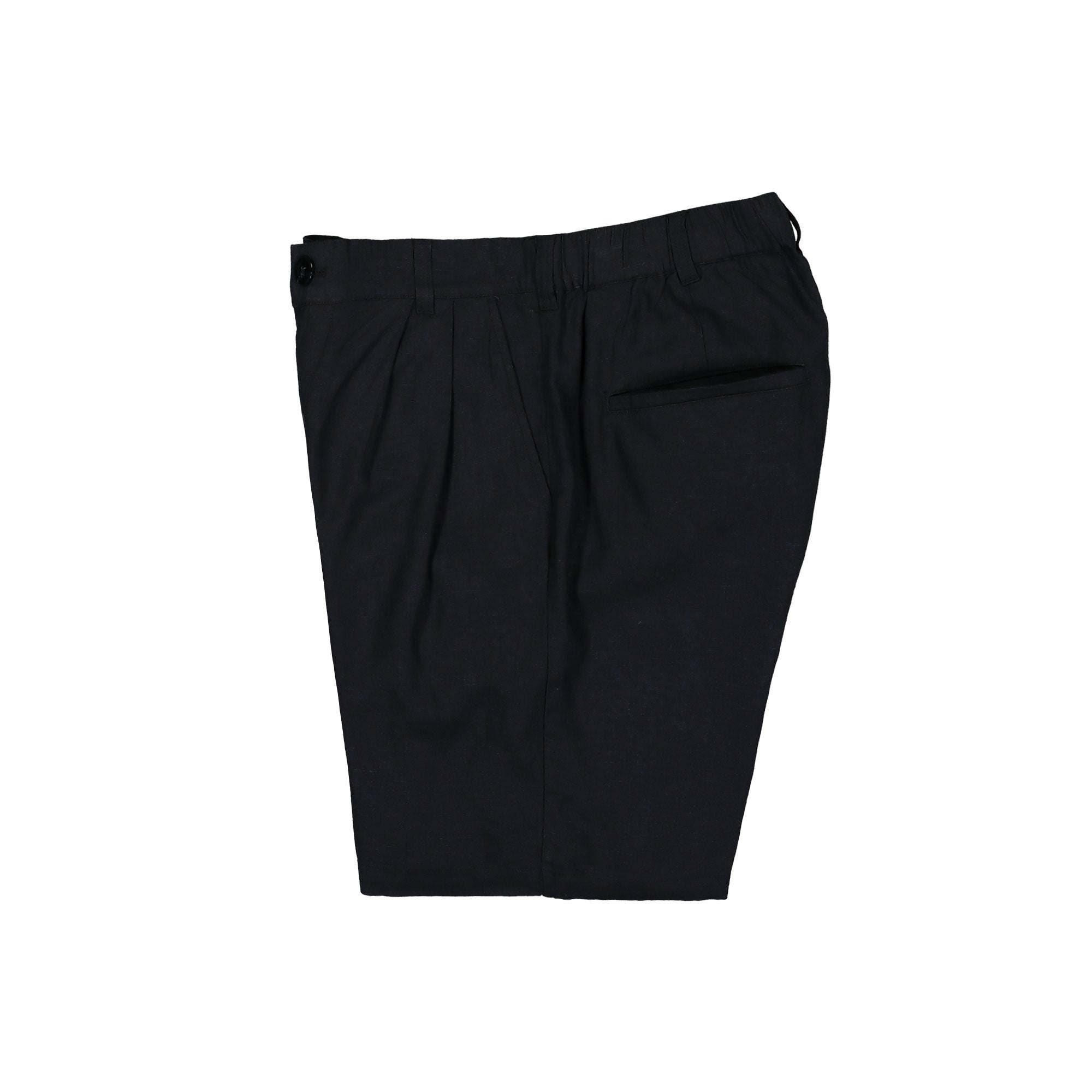 Obey Foster Pleated Linen Short Black Shorts 172100104-BLK Detailfoto | Overkill
