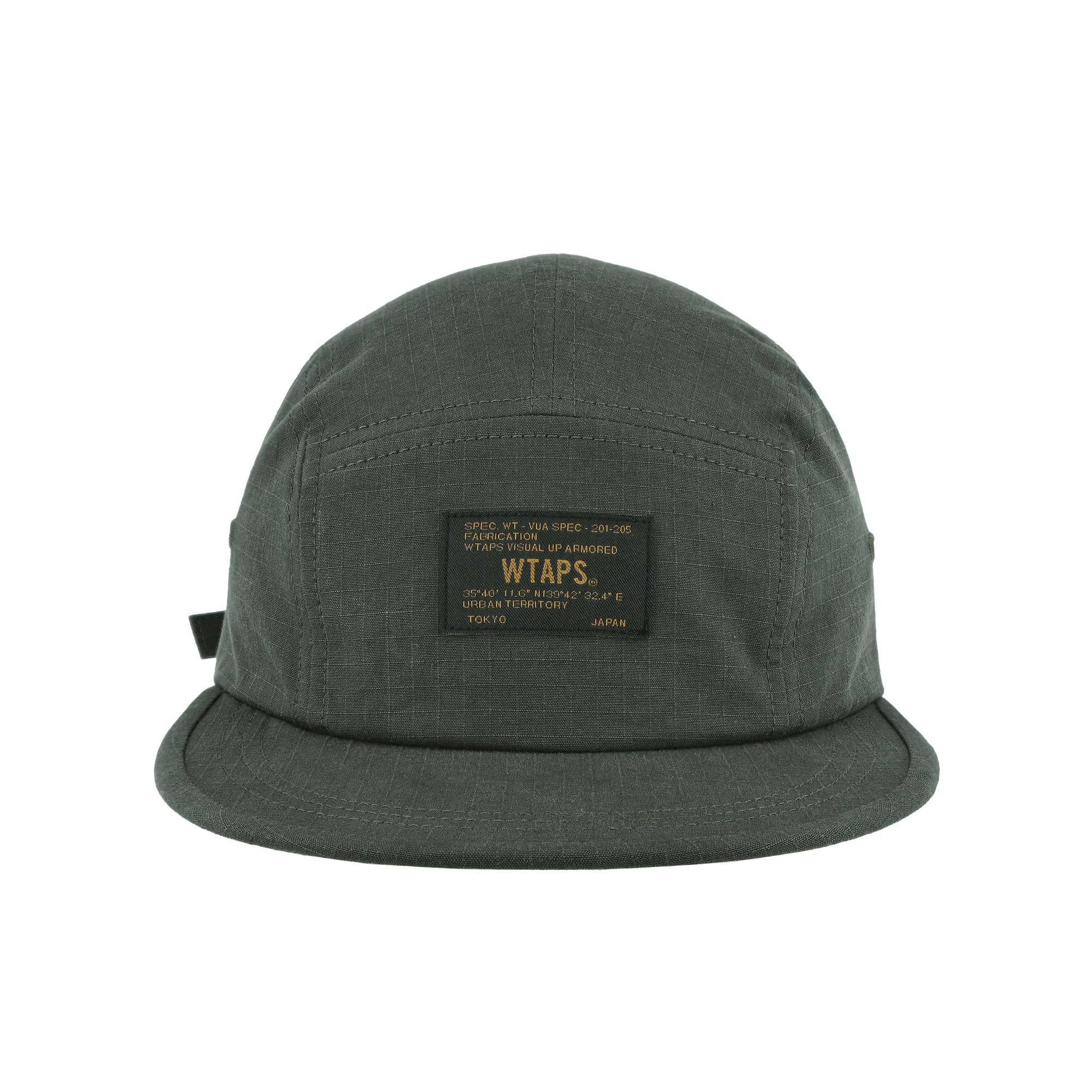 WTAPS T-5 03 / Cap / Cotton.Ripstop Black Olive Drab 252HCDT-HT03 Detail View 1 | Overkill
