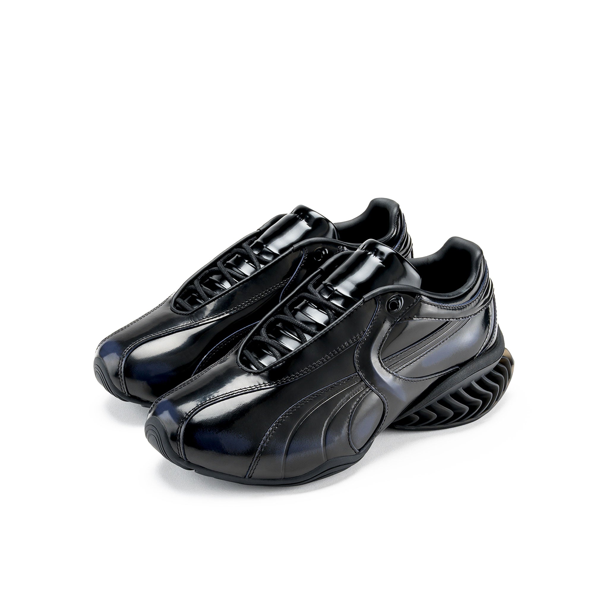 J.L-A.L x Puma Cell Geo 1 Midnight Puma Black - New Navy Low Top Sneakers 406426 01 Silhouette | Overkill
