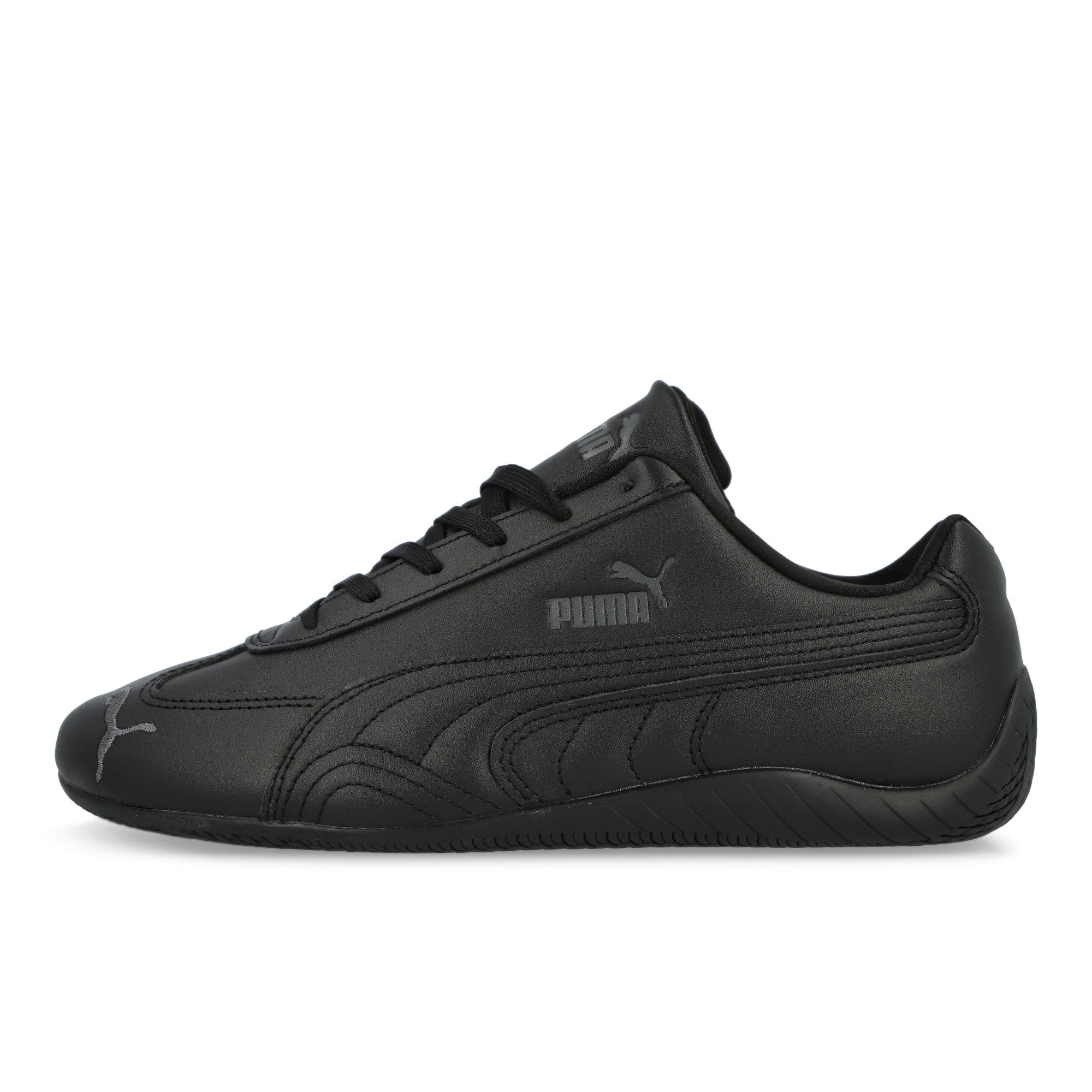 Puma Speedcat Full Leather Puma Black - Shadow Gray Low Top Sneakers 405449 01 | Overkill
