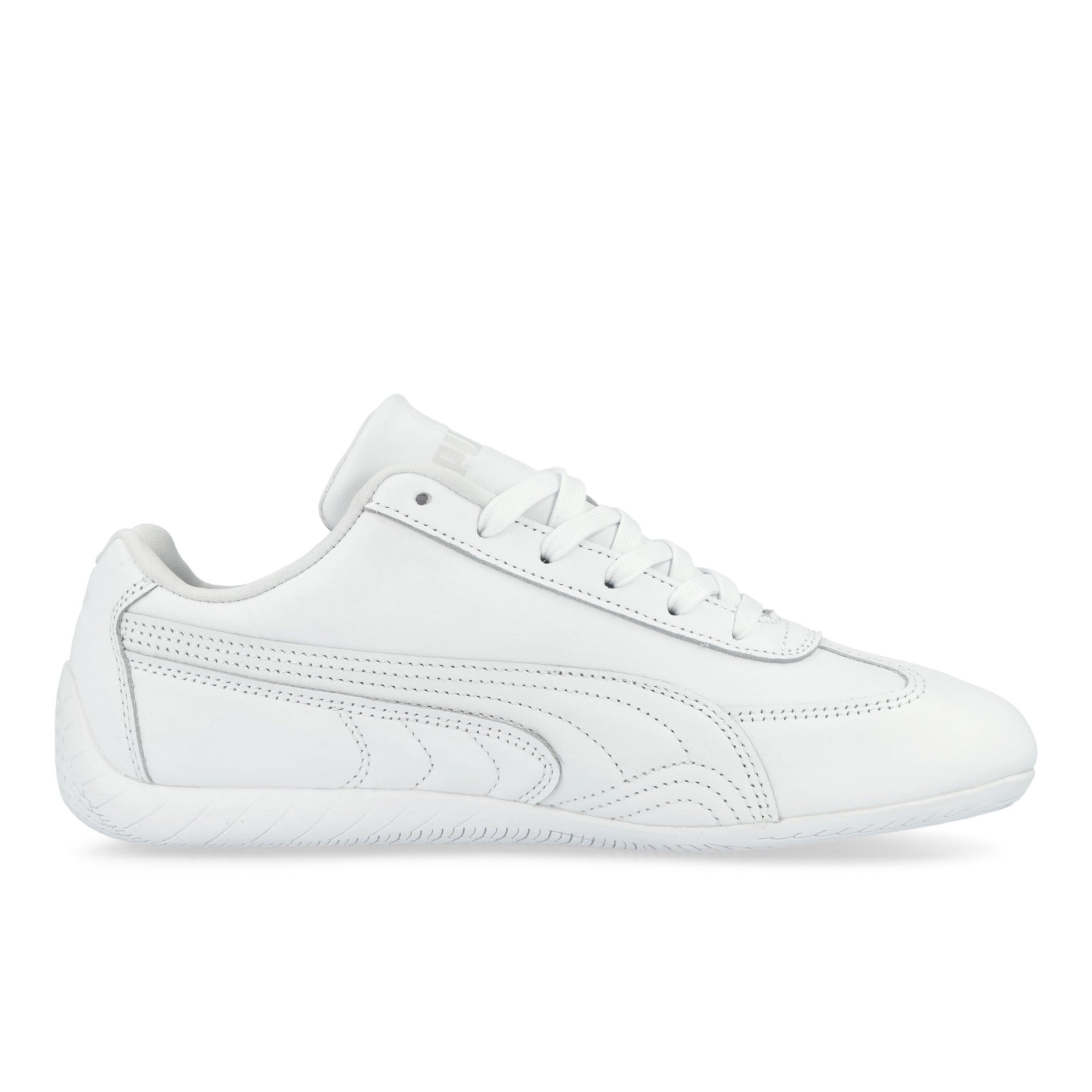 Puma Speedcat Full Leather Puma White - Feather Gray Low Top Sneakers 405449 02 Silhouette | Overkill
