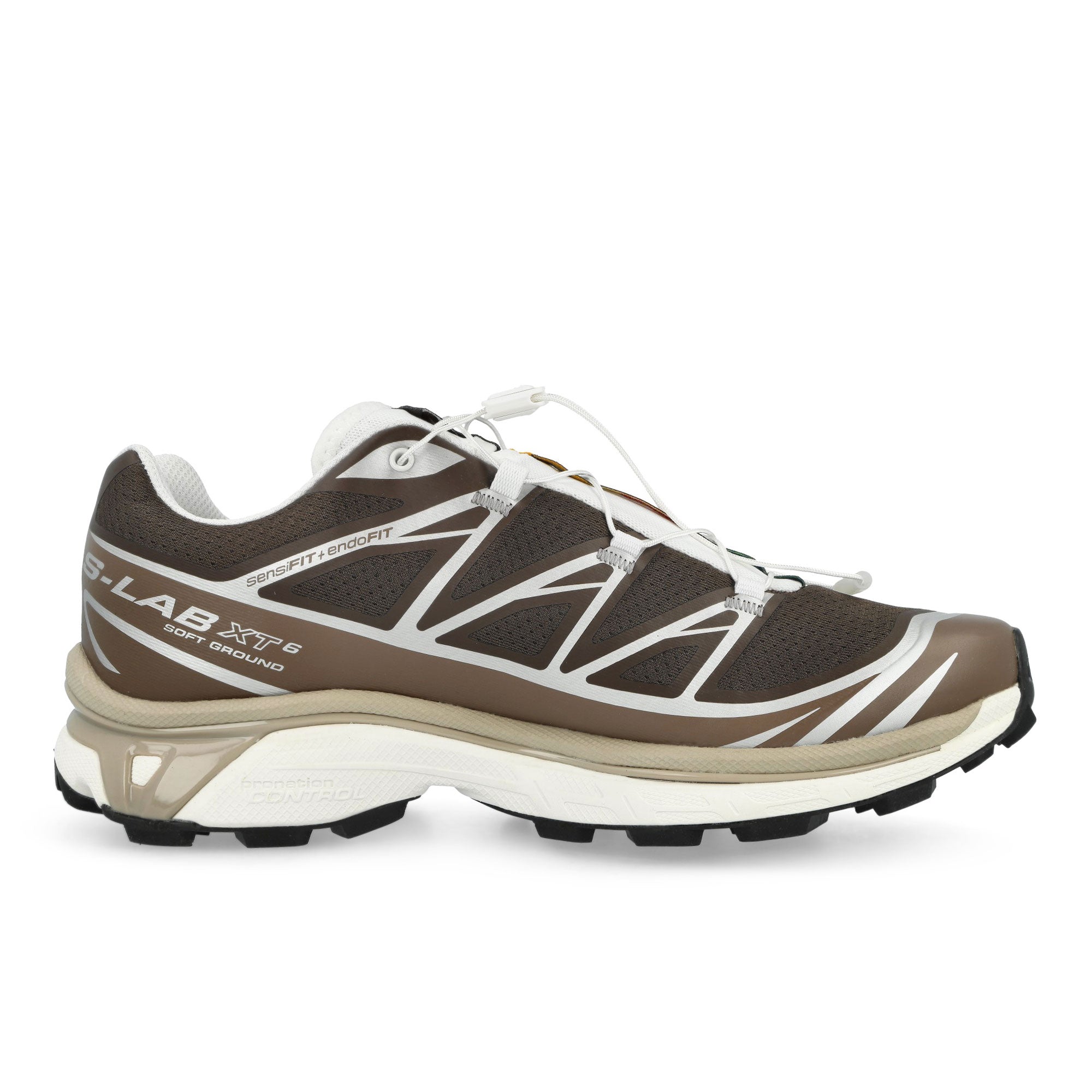 Salomon XT-6 Earth Brown / Walnut / Footwear Silver Low Top Sneakers 492099 Silhouette | Overkill
