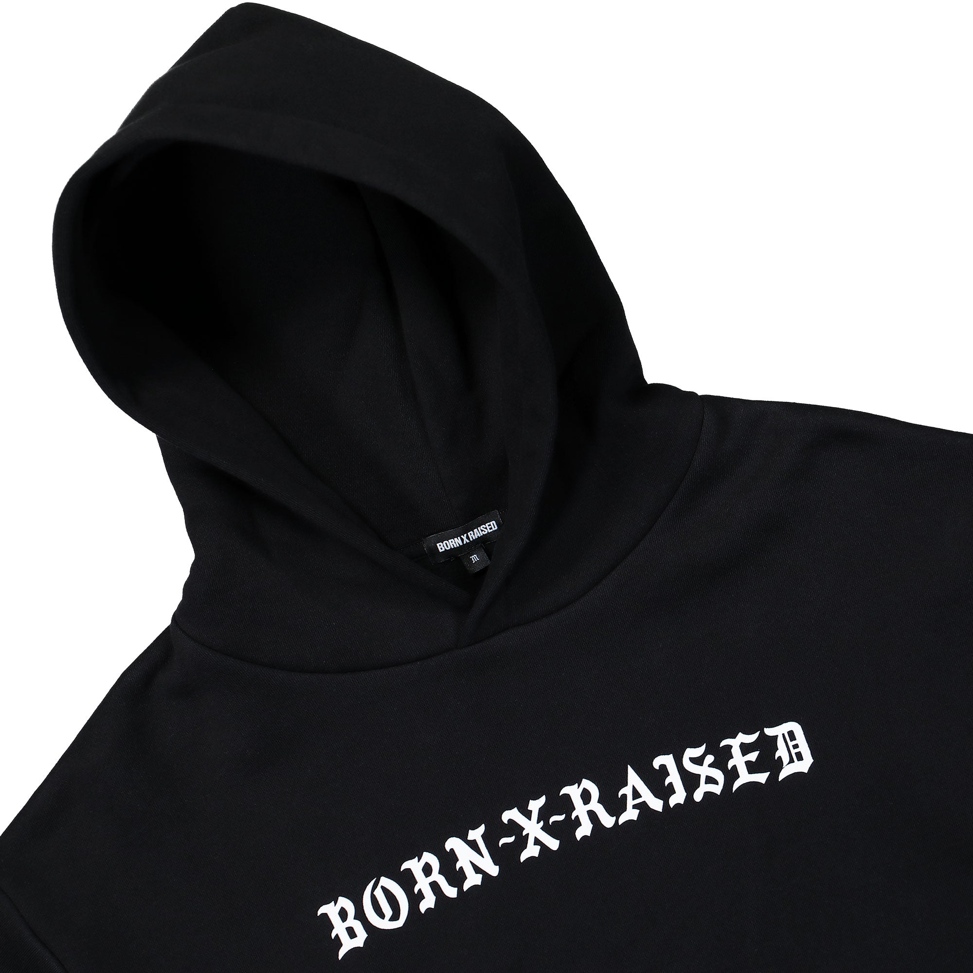 Born x Raised BXR Standard Hoodie Black Hoodies B0005BXRST-BLK Detailfoto | Overkill