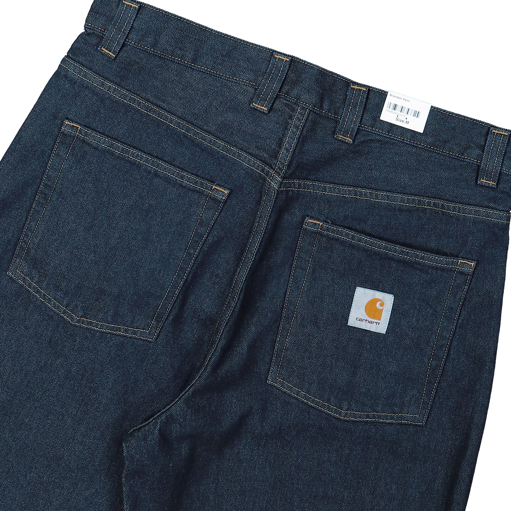 Carhartt WIP Brandon Pant Blue Rinsed Jeans I035893.01.02.03 Detail View 2 | Overkill
