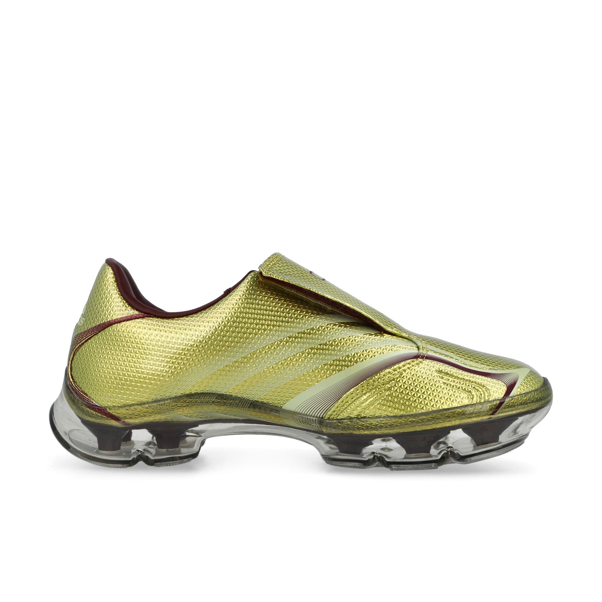 adidas F50 Adiframe W Gold Metallic / Ice Gold Metallic / Maroon Low Top Sneakers IH1657 Silhouette | Overkill