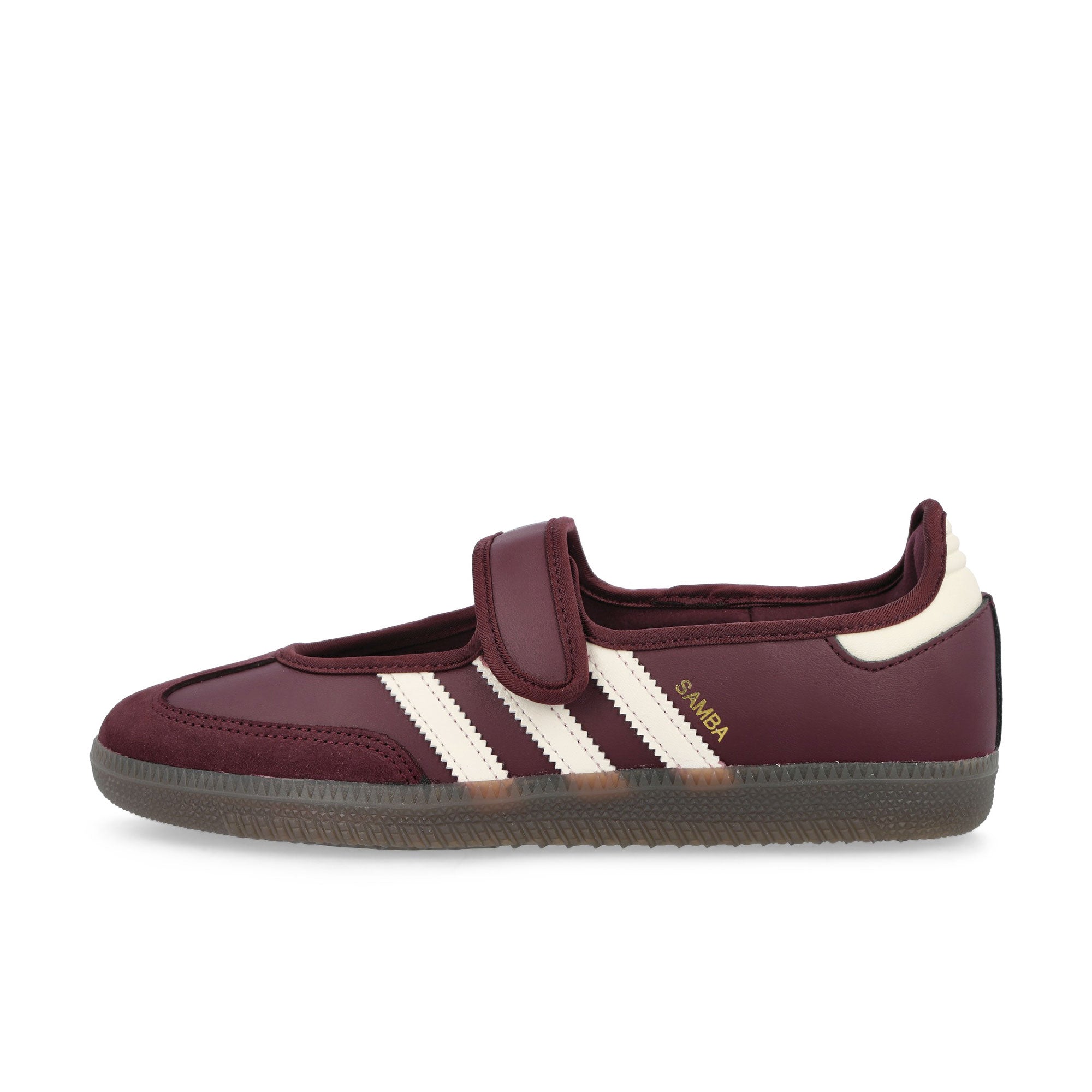 adidas Samba Jane W Maroon / Cream White / Gold Metallic Low Top Sneakers IH6561 | Overkill
