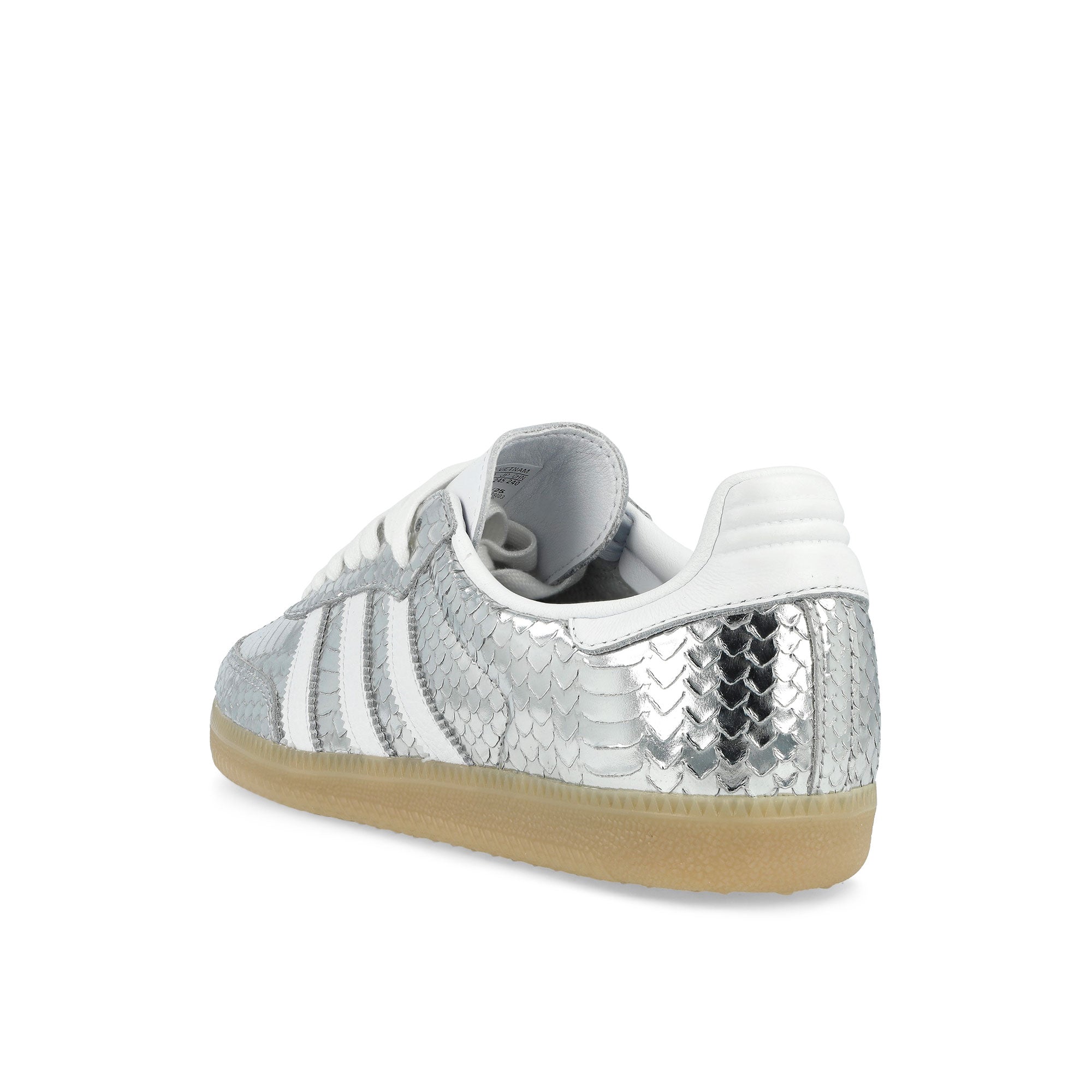 adidas Samba OG W Silver Metallic / Footwear White / Gum 3 Low Top Sneakers IH9016 Material | Overkill