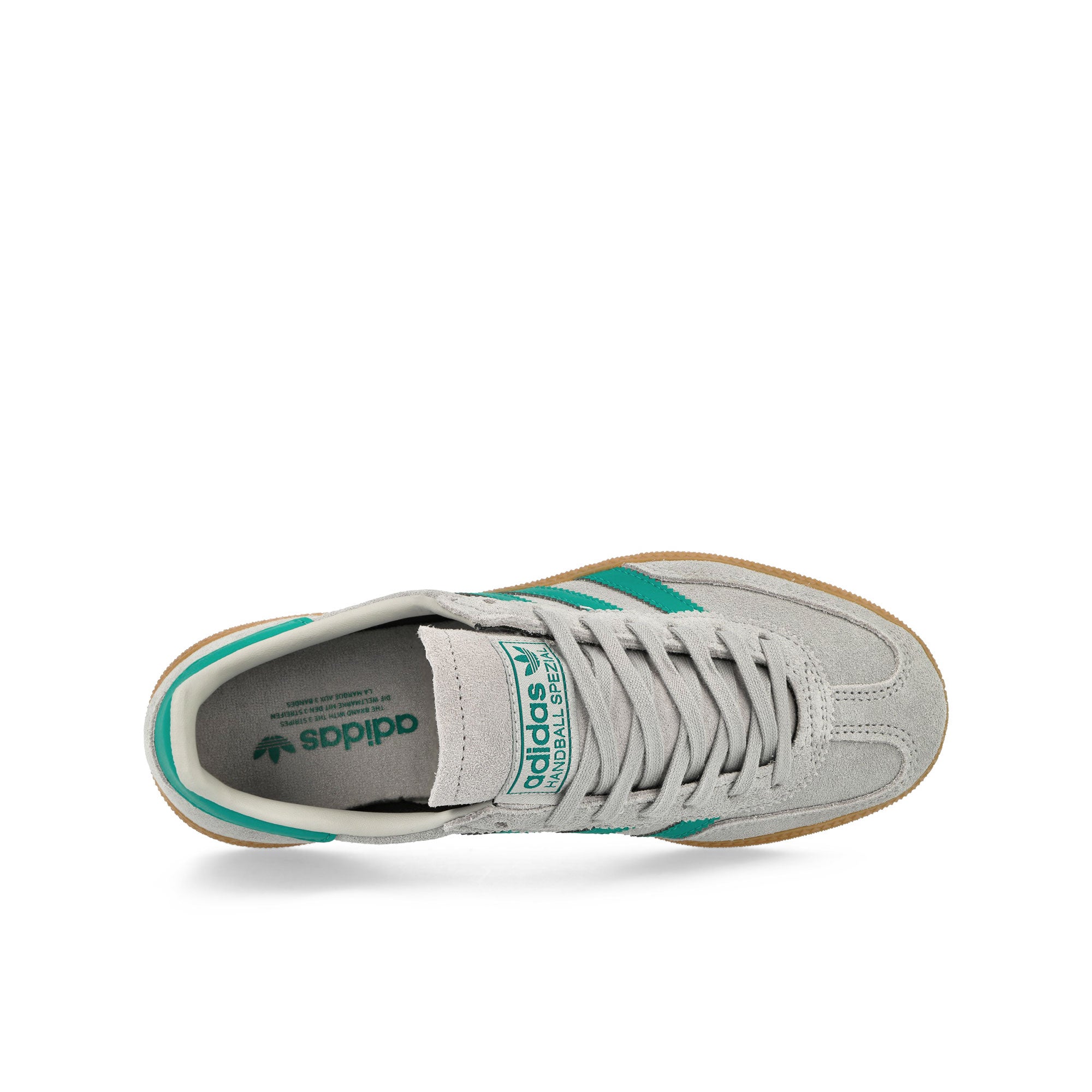 adidas Handball Spezial J Grey Two / Pure Teal / Gum 2 Low Top Sneakers  Detailfoto | Overkill
