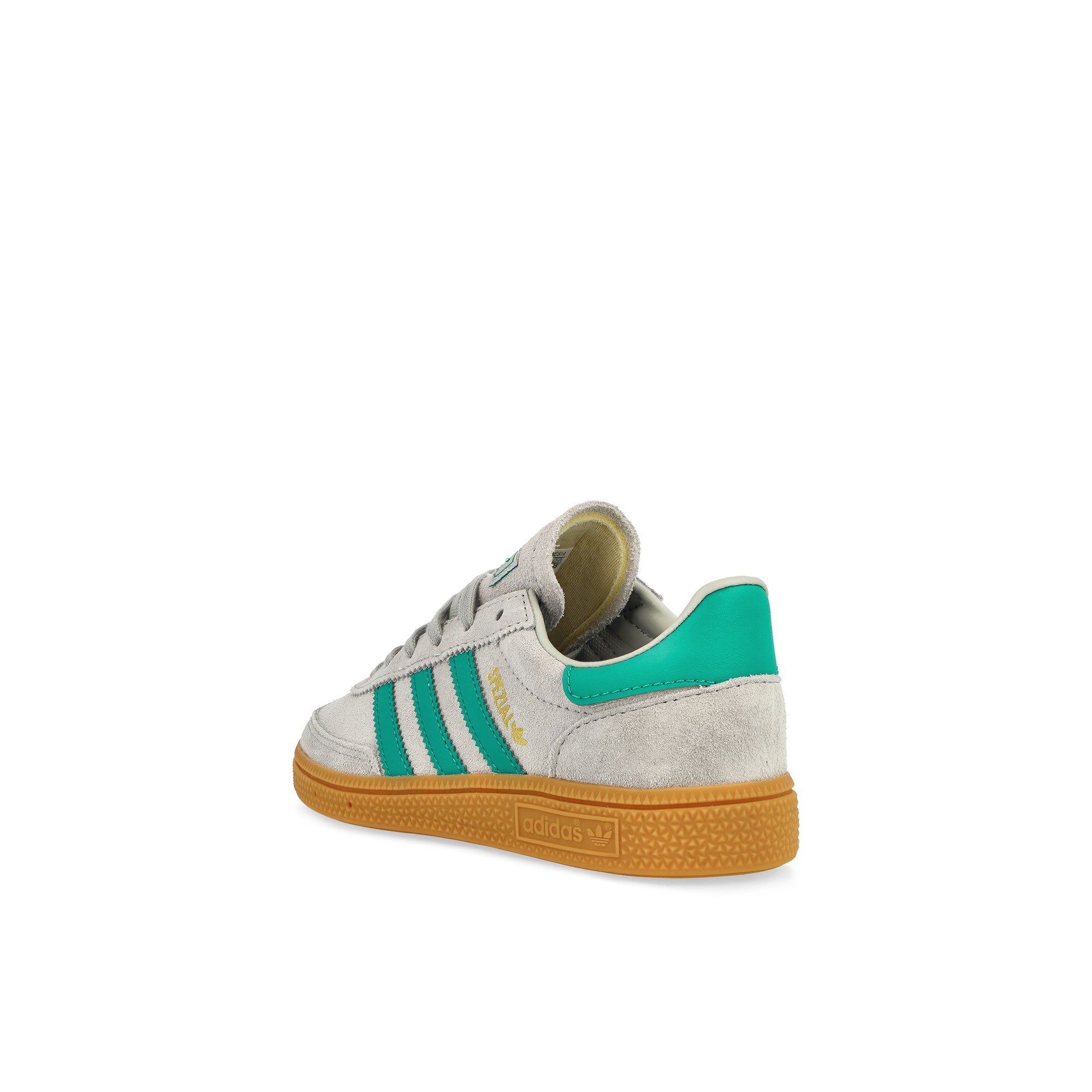 adidas Handball Spezial C Grey Two / Pure Teal / Gum Two Children Low Top Sneakers JP8002 Material | Overkill