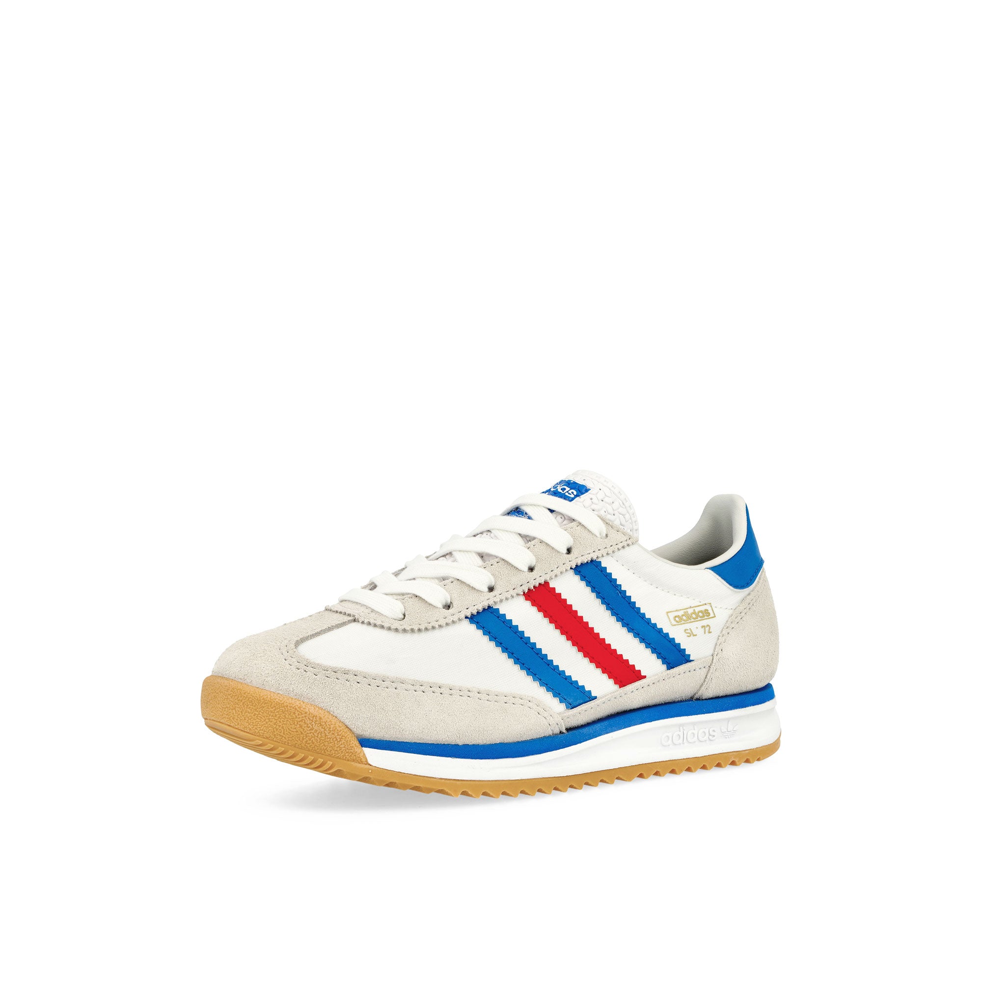 adidas SL 72 RS J Footwear White / Blue / Better Scarlet Low Top Sneakers Close Up | Overkill