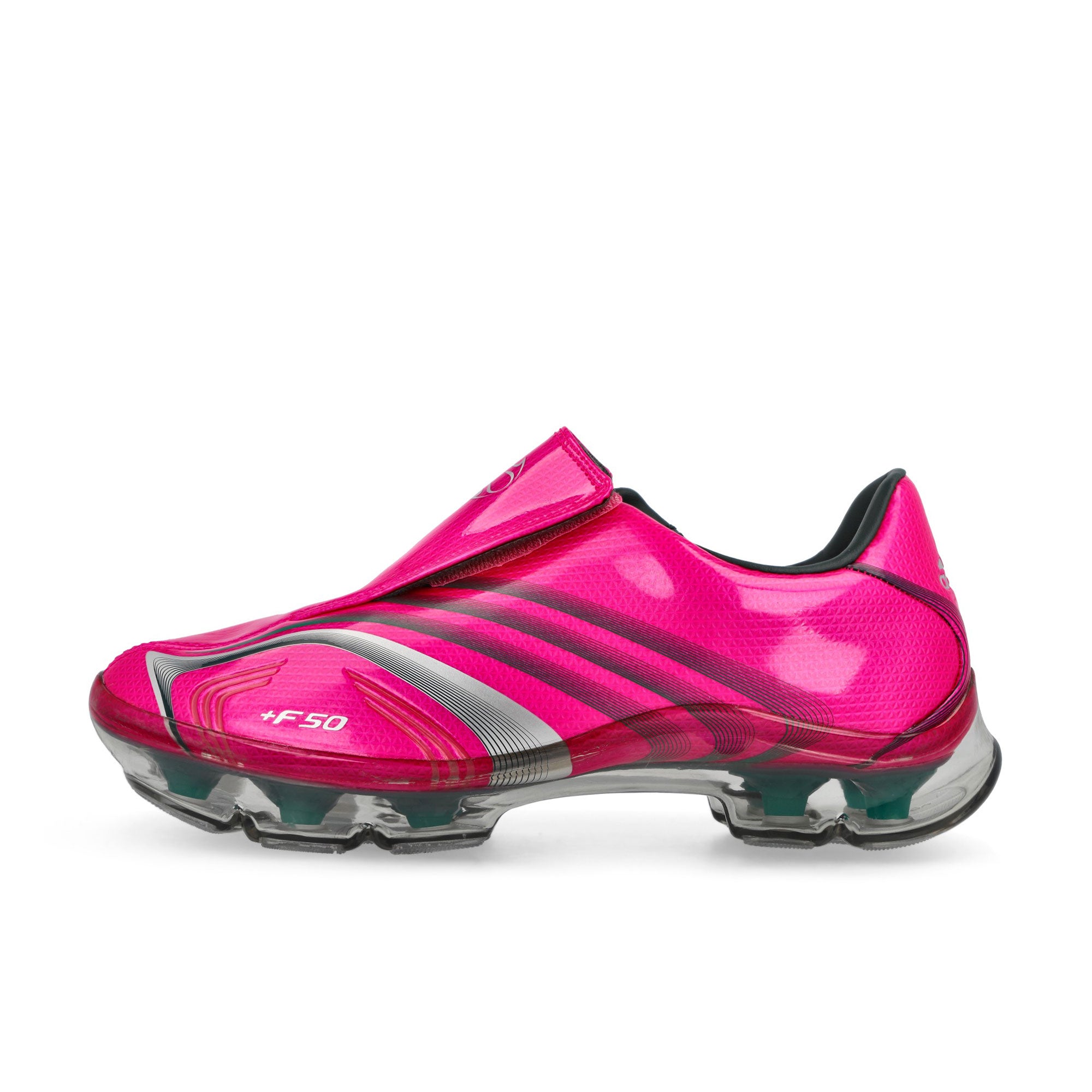 adidas F50 Adiframe W Shock Pink / Bold Green / Silver Metallic Low Top Sneakers JQ9556 | Overkill