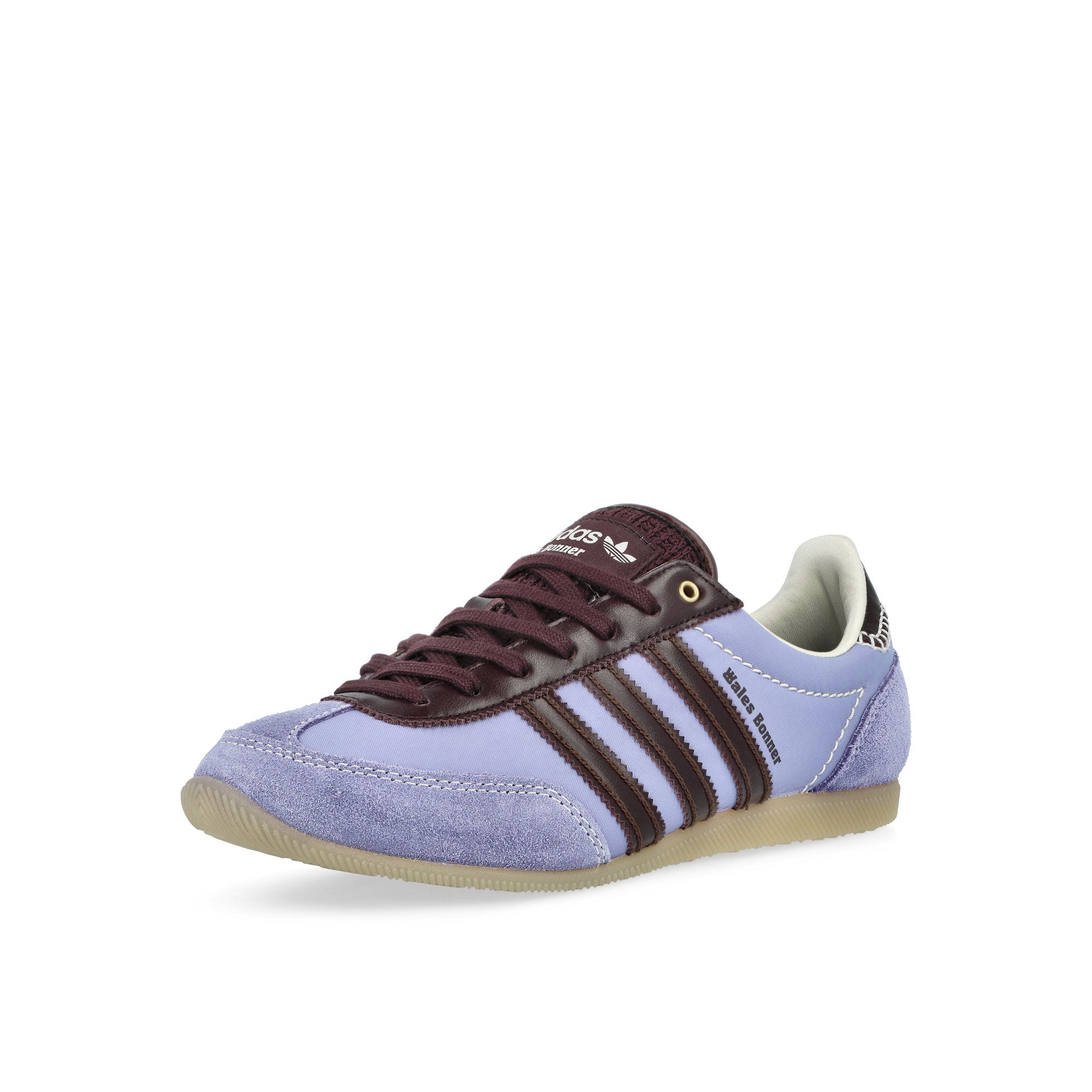 Wales Bonner x adidas Japan Cream White / Light Purple / Night Red Sneaker JR1776 Close-up | Overkill