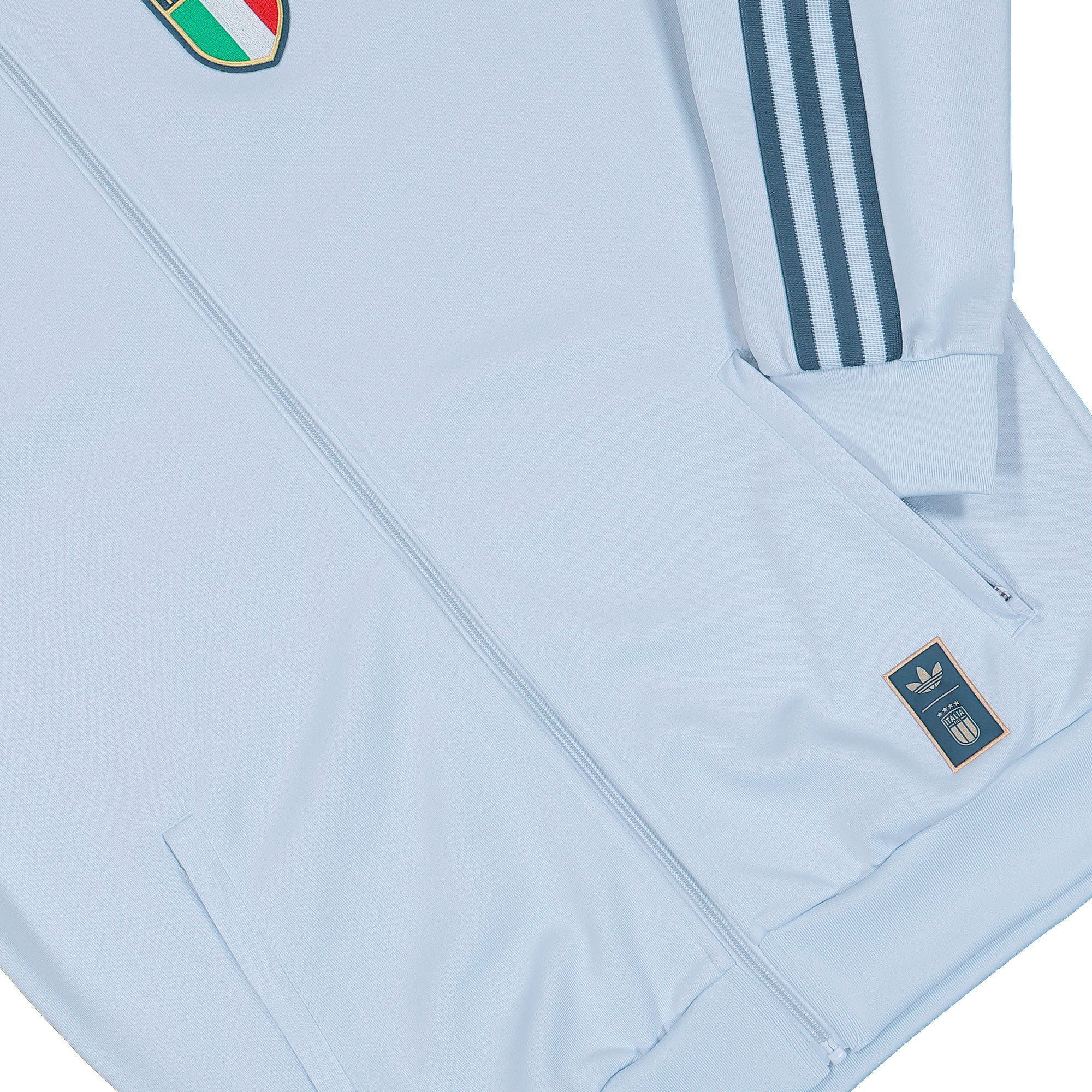 adidas FIGC Italy OG Track Top Aero Blue Track Jackets JY9630 Detail View 1 | Overkill
