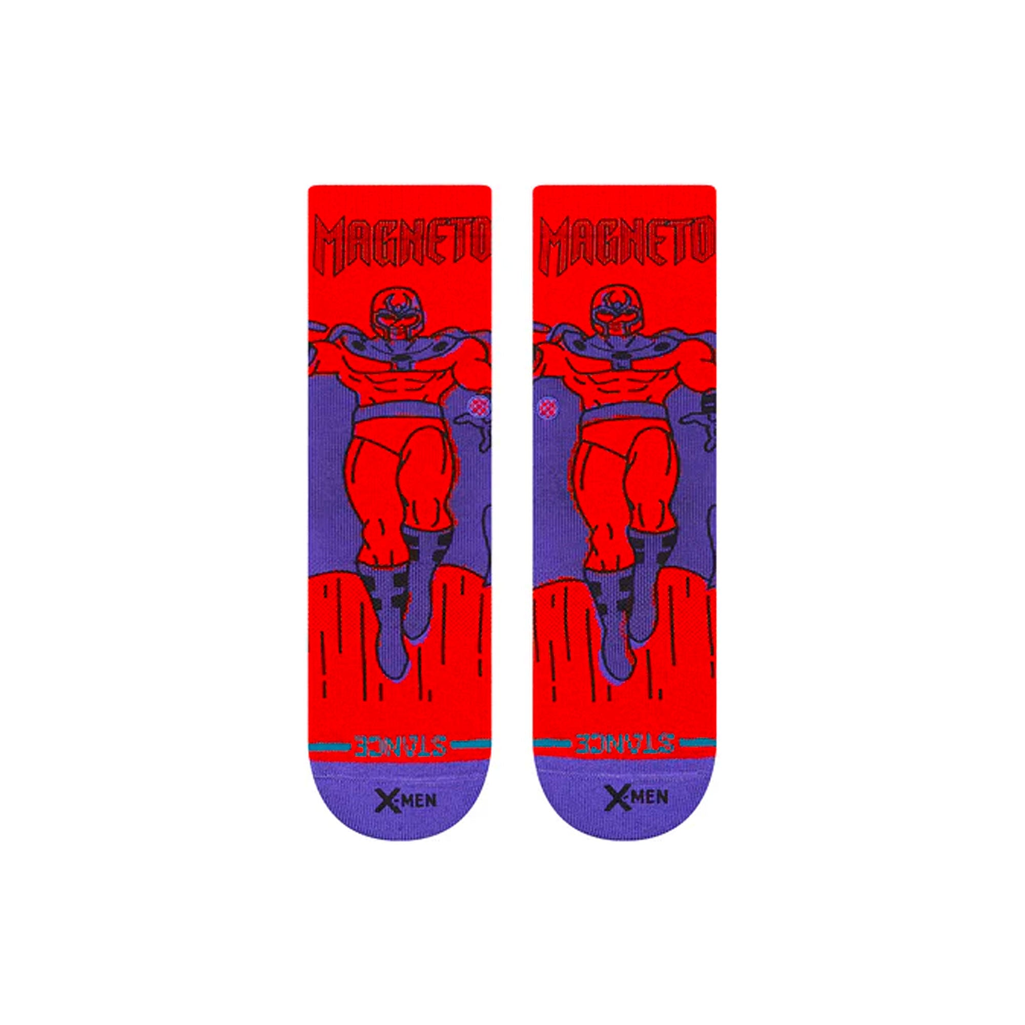 Stance Kids Magneto Crew Socks Red Socks K555C25MAG-RED Close-up | Overkill
