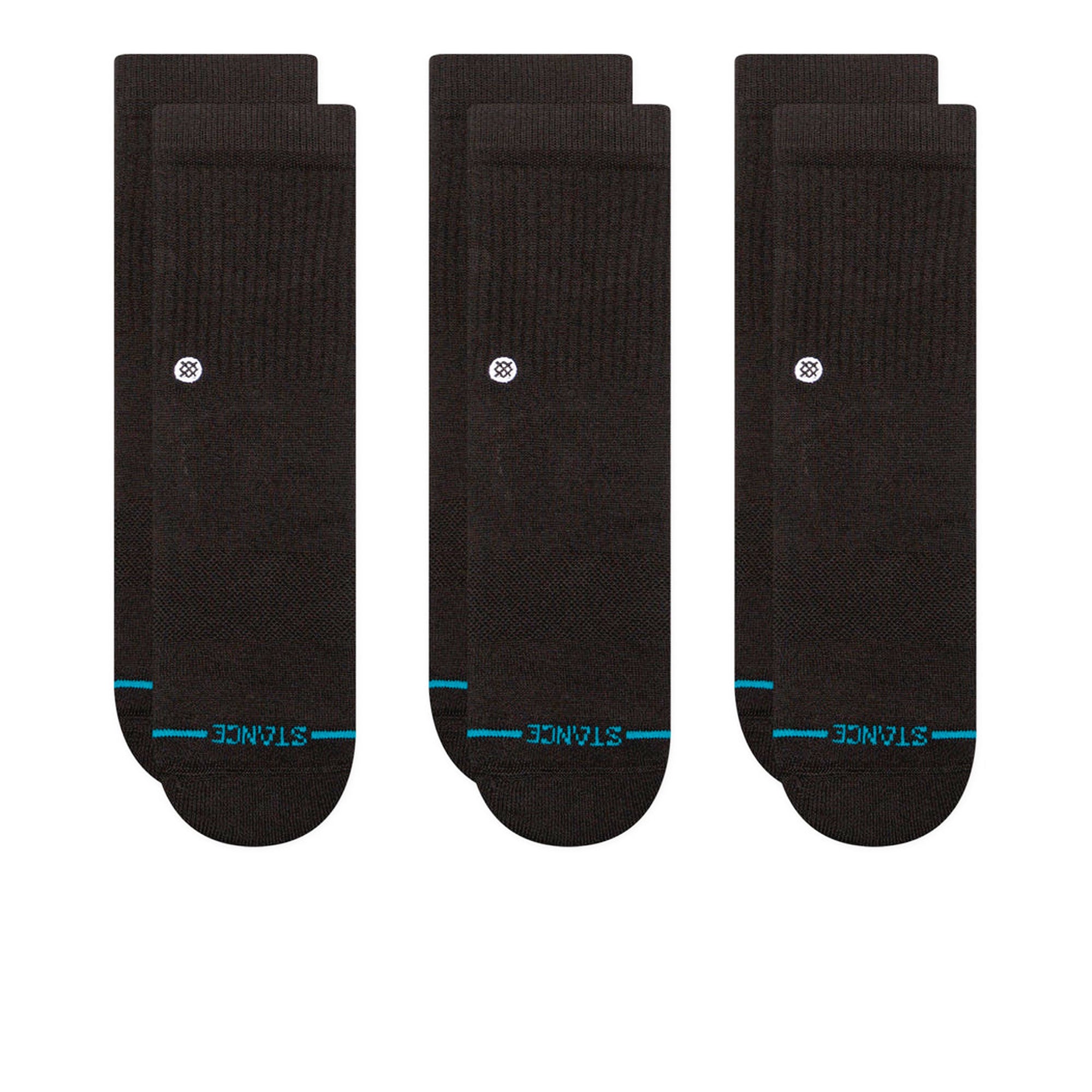 Stance Kids Icon ST 3 Pack Socks Black Socks K556A20ICO-BLK | Overkill