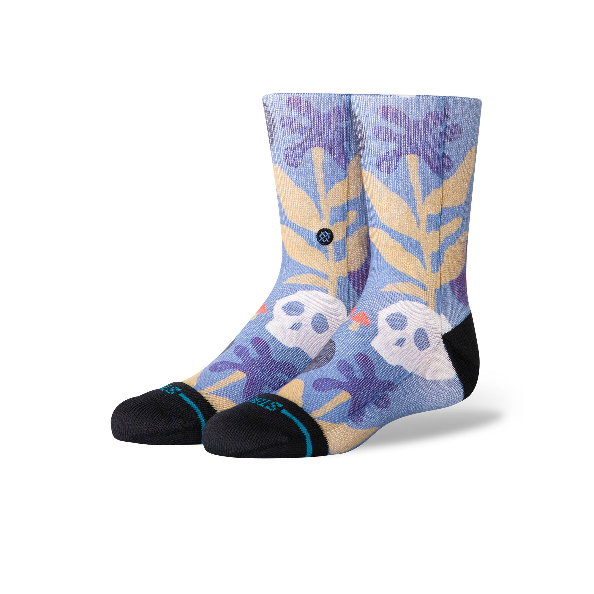 Stance Kids Tropiskull Crew Socks Stone Blue Socks K556A25TPC-STB | Overkill
