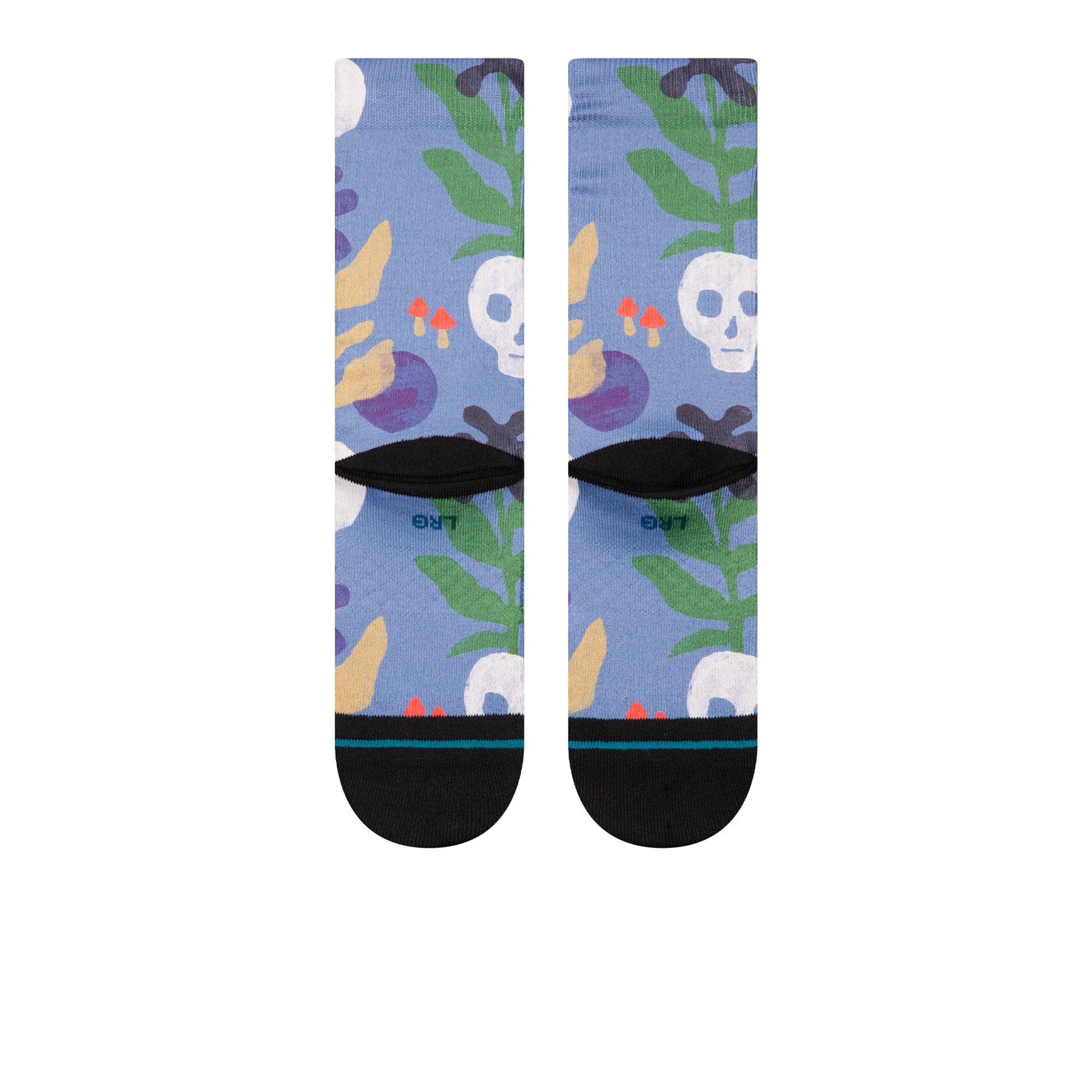 Stance Kids Tropiskull Crew Socks Stone Blue Socks Close-up | Overkill