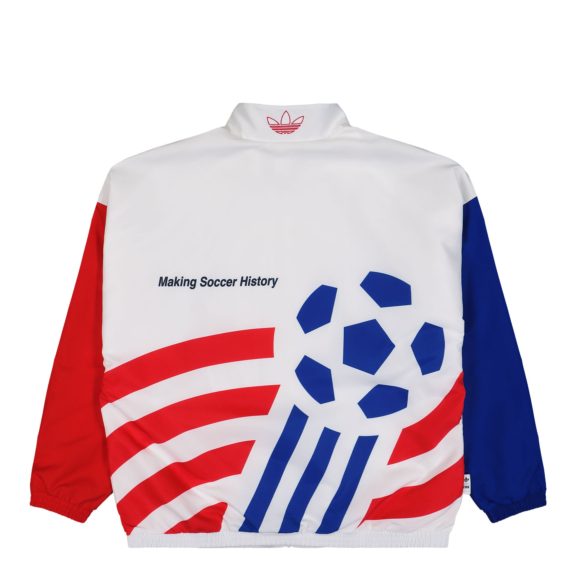 adidas Graphic Woven Track Top Cloud White Track Jackets KC5442 Close-up | Overkill