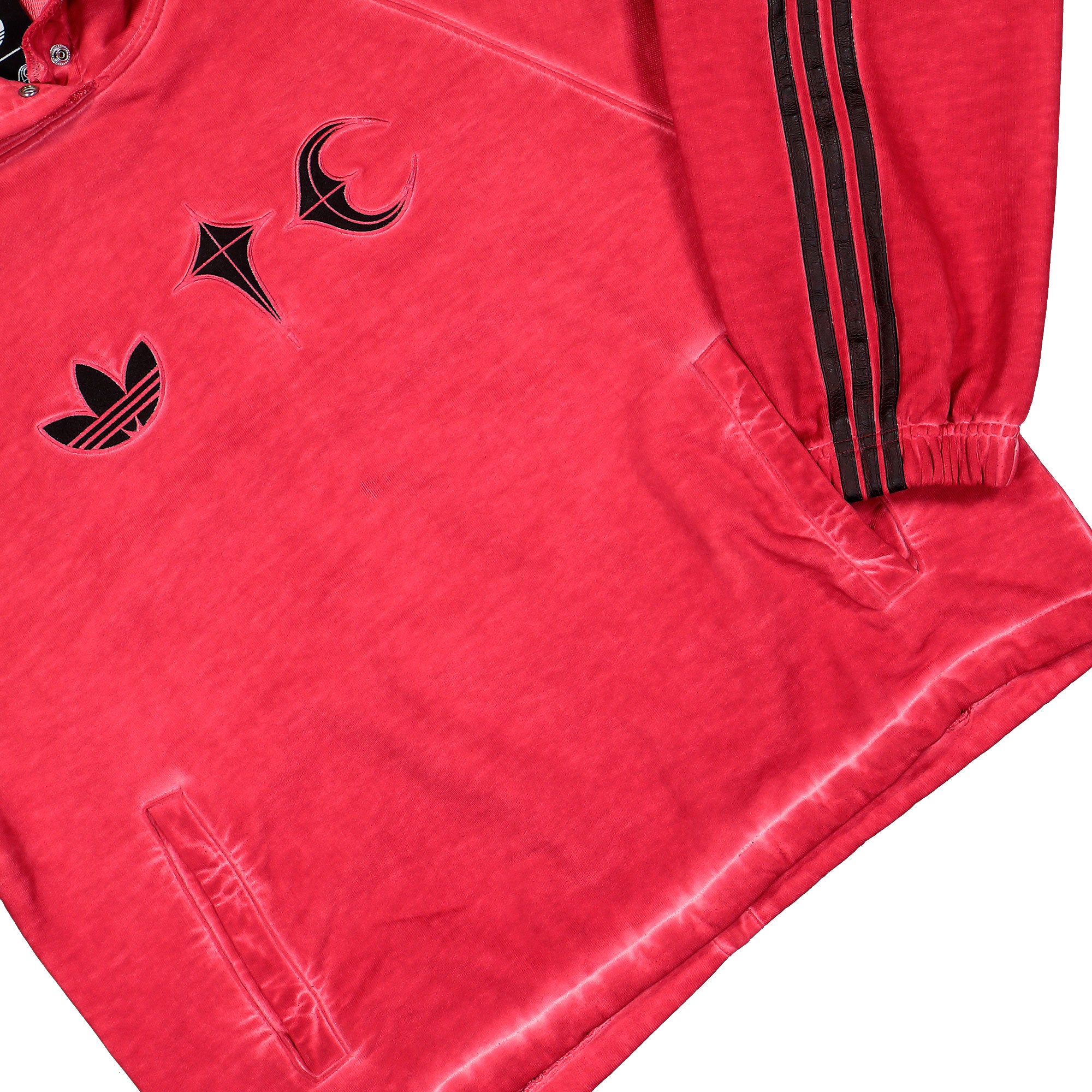 Thug Club x adidas TC Sweat Hoodie Power Red Hoodies KF6586 Detail View 1 | Overkill
