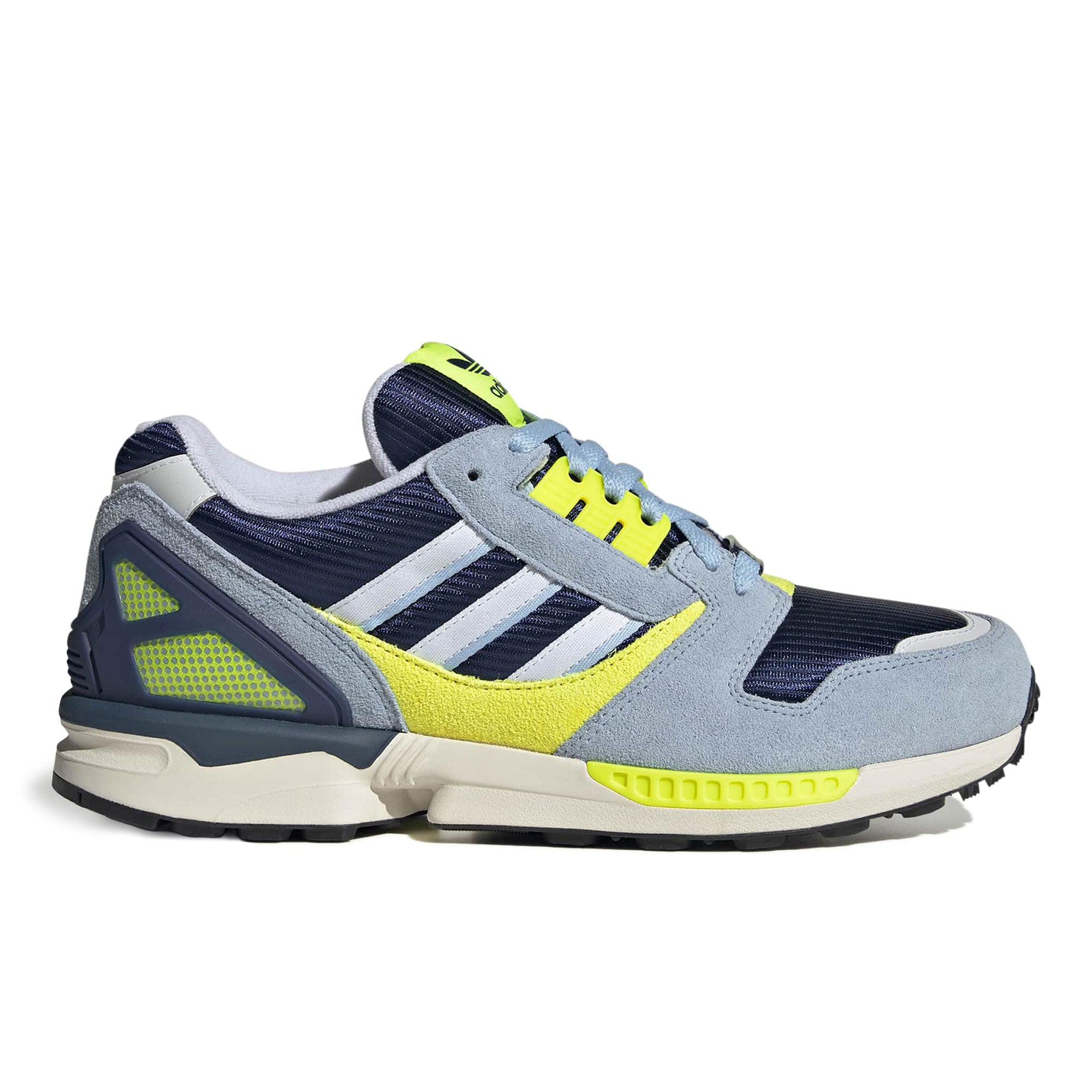 adidas ZX 8000 Dark Blue / Footwear White / Solar Yellow Low Top Sneakers KI5674 Silhouette | Overkill
