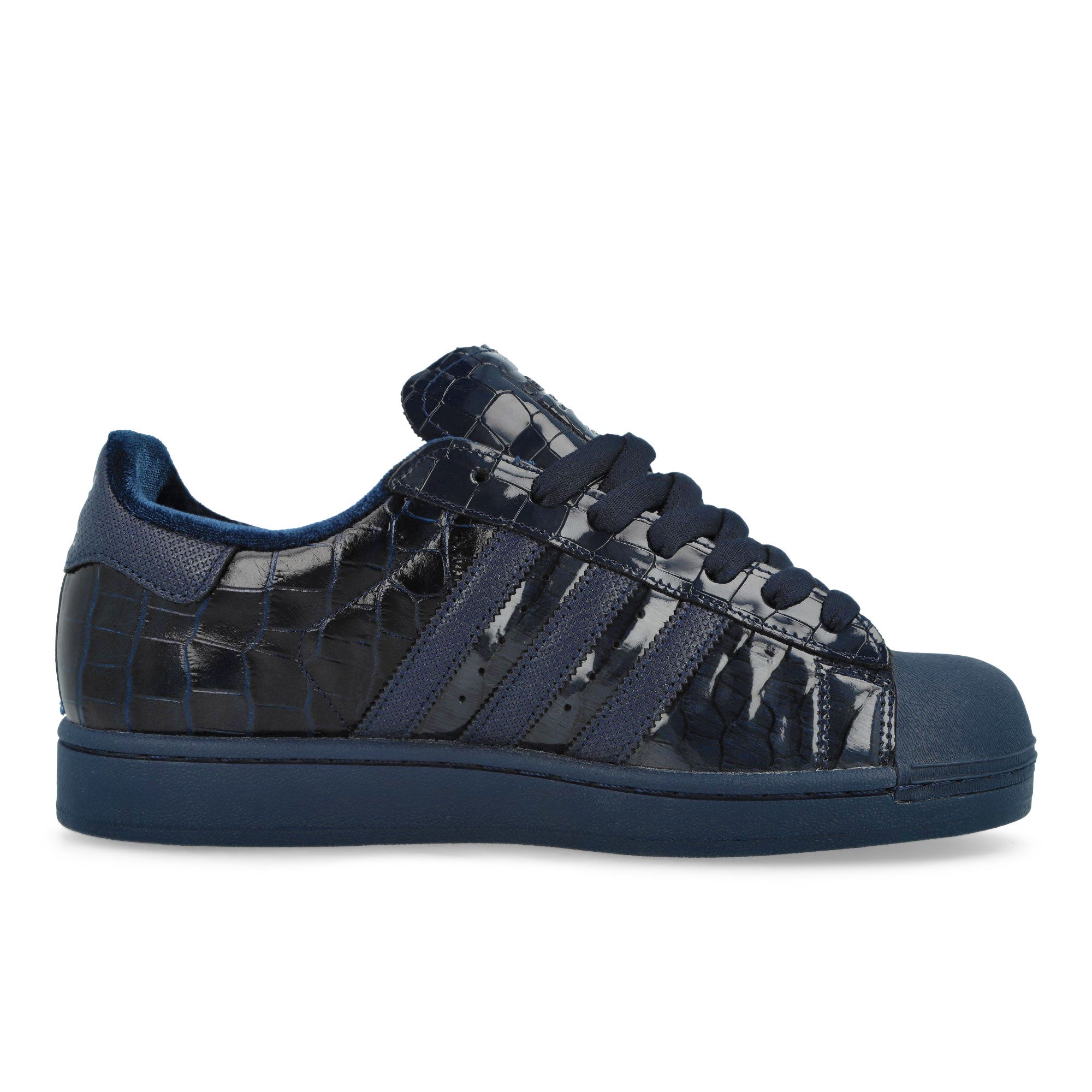 Anthony Edwards x adidas Superstar II Night Indigo / Night Indigo / Silver Metallic Low Top Sneakers KI6585 Silhouette | Overkill
