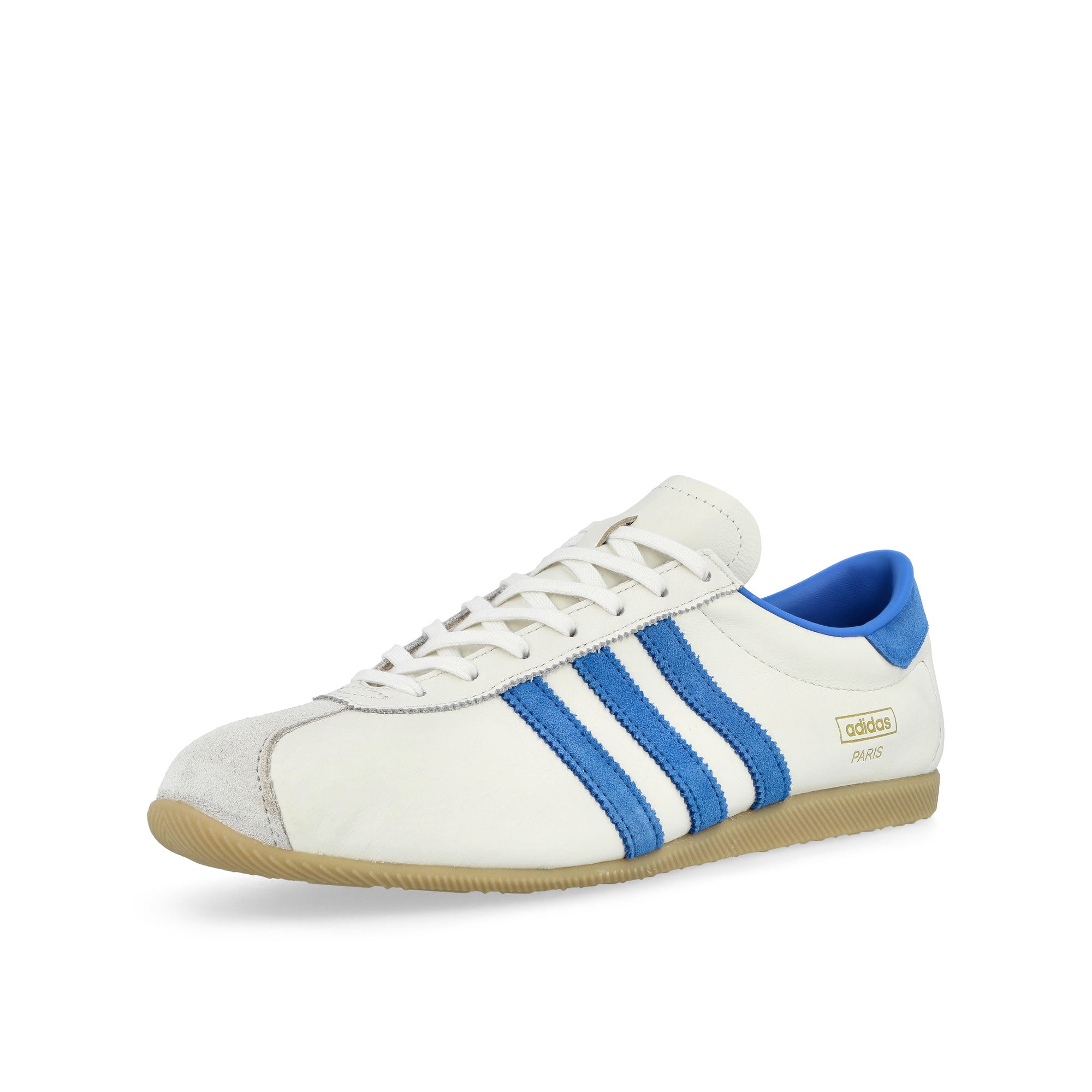 adidas Paris Core White / Blue / Gum 3 Low Top Sneakers KJ1014 Close-up | Overkill
