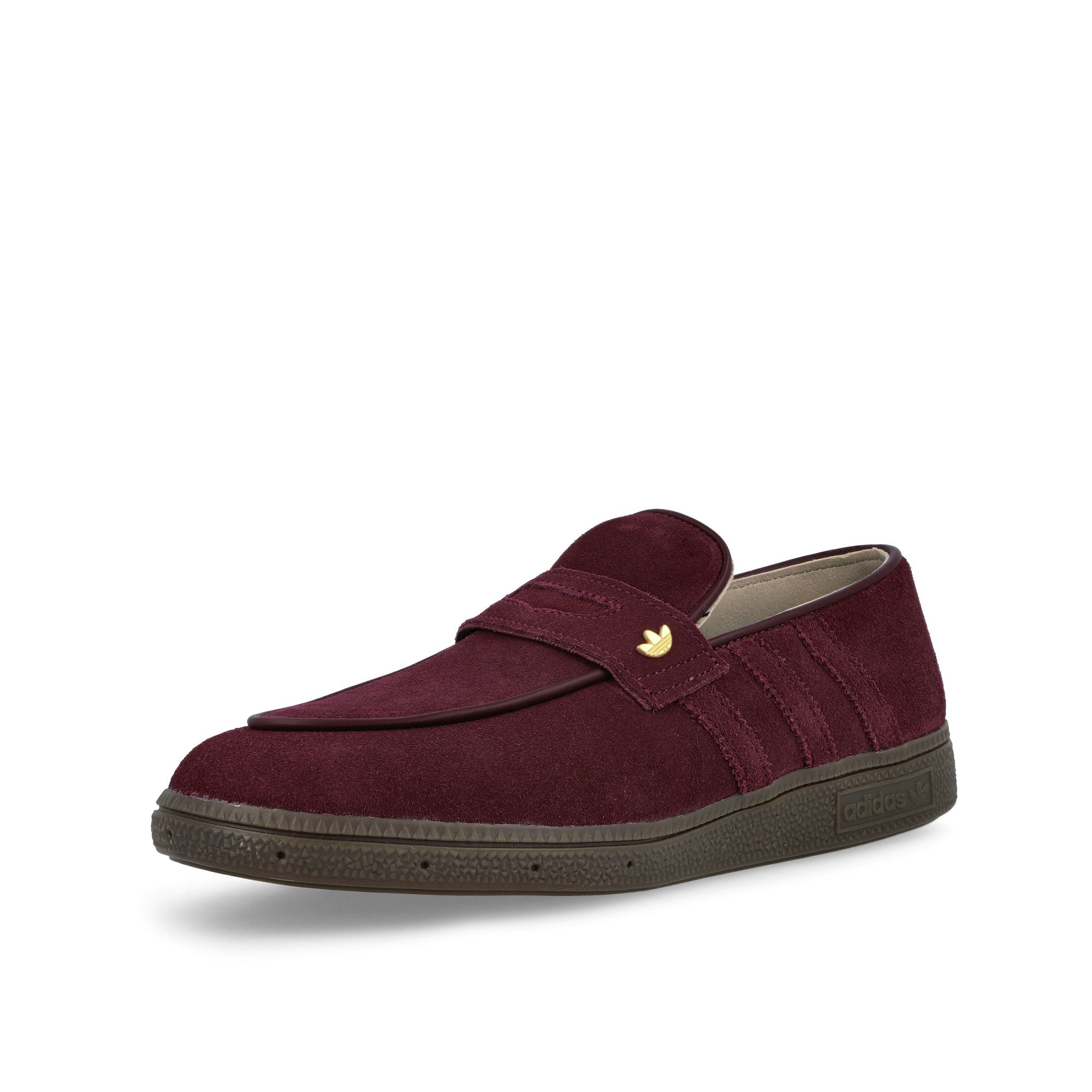 adidas Handball Spezial Loafer W Maroon / Maroon / Gum 5 Low Top Sneakers KK2780 Close-up | Overkill
