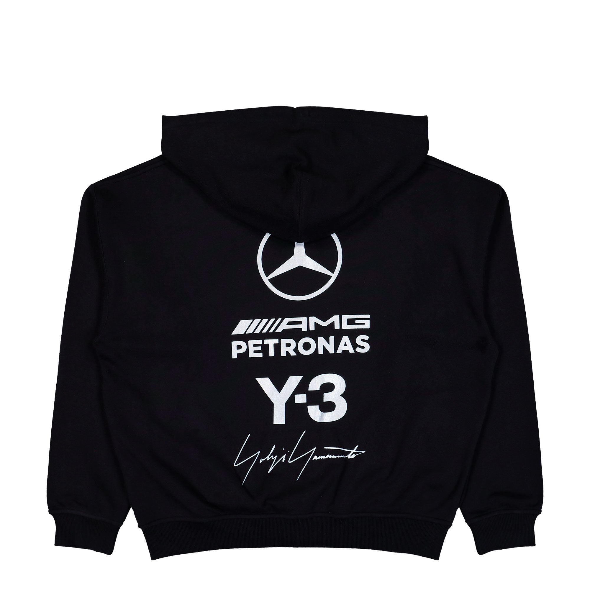 Mercedes-AMG Petronas F1 x Y-3 F1 Zip Hoodie Black Hoodies KR2242 Close-up | Overkill