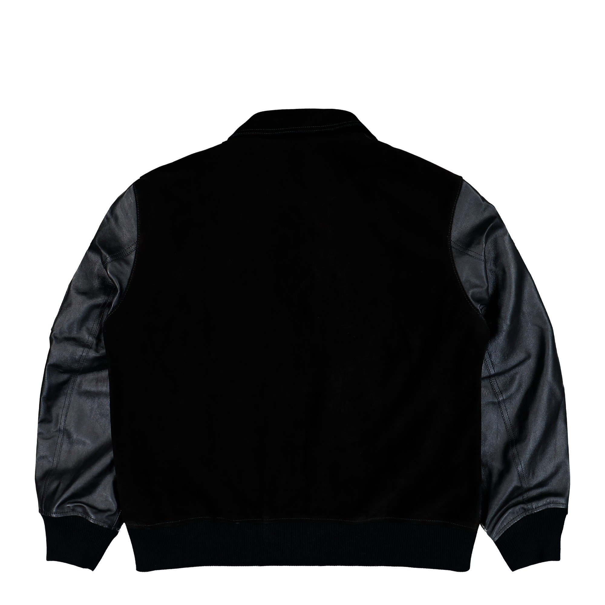 Mercedes-AMG Petronas F1 x Y-3 F1 Leather Racing Jacket Black Jackets KR2385 Close-up | Overkill