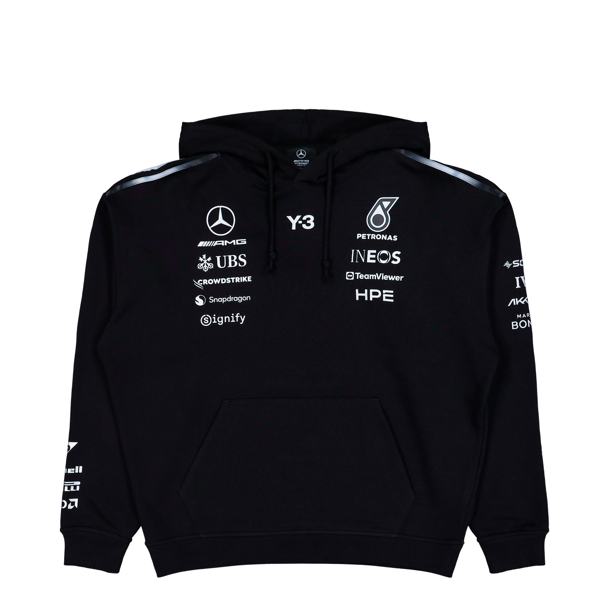 Mercedes-AMG Petronas F1 x Y-3 F1 Team Hoodie Black Hoodies KR2392 | Overkill