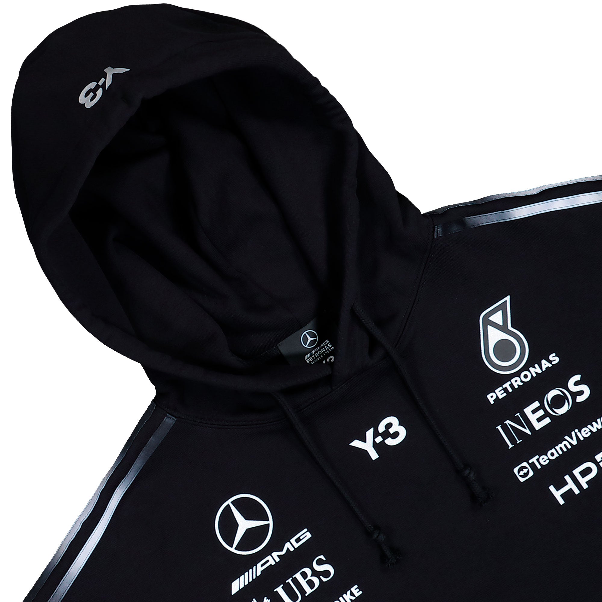 Mercedes-AMG Petronas F1 x Y-3 F1 Team Hoodie Black Hoodies KR2392 Detailfoto | Overkill
