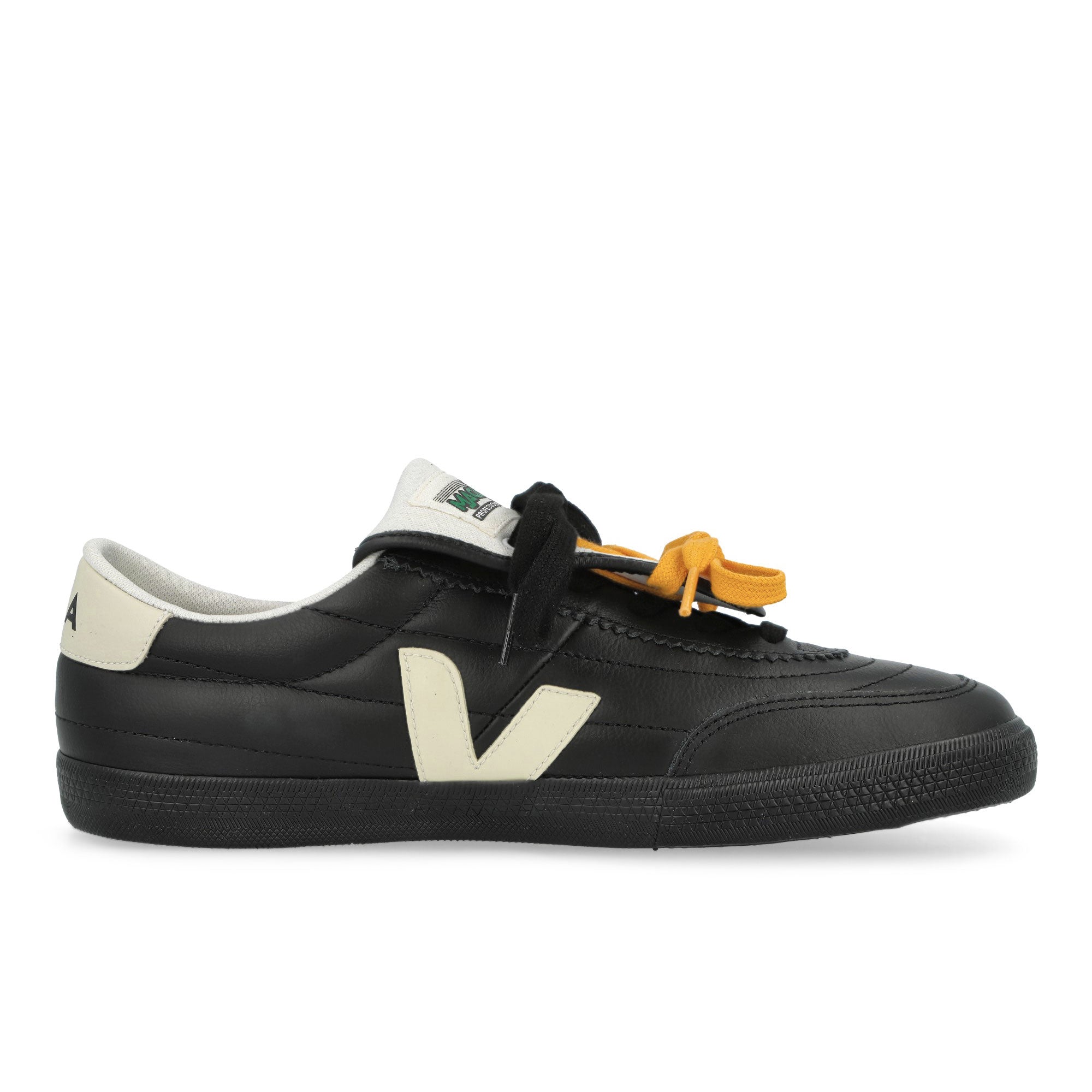 Veja Panenka Leather Black Low Top Sneakers MG0221674B Silhouette | Overkill
