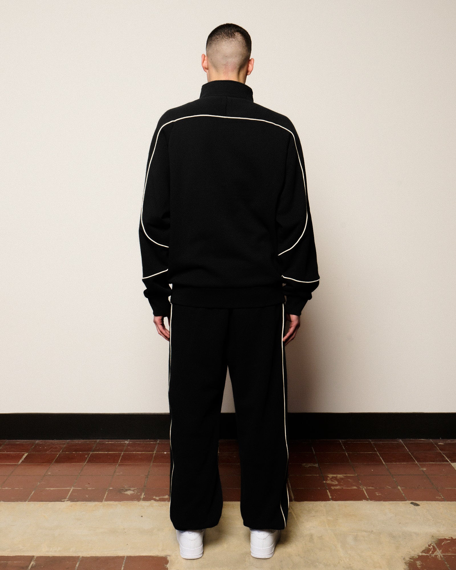 Born x Raised BXR Piped Sweatpants Black Sweat & Track Pants B2004PIPED-BLK Style Inspiration | Overkill
