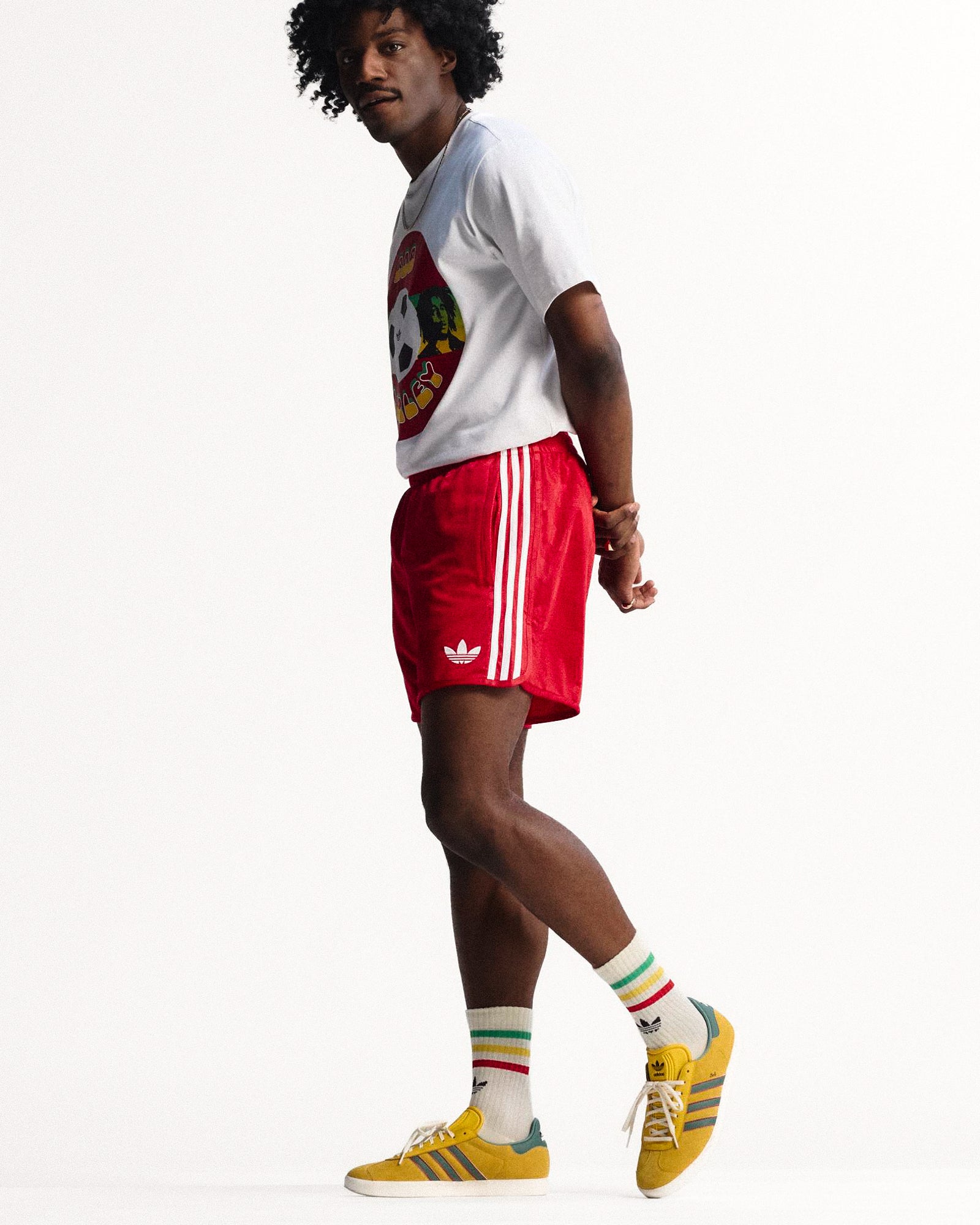 adidas Bob Marley OG Shorts Pure Ruby Shorts JY5213 Style Inspiration | Overkill
