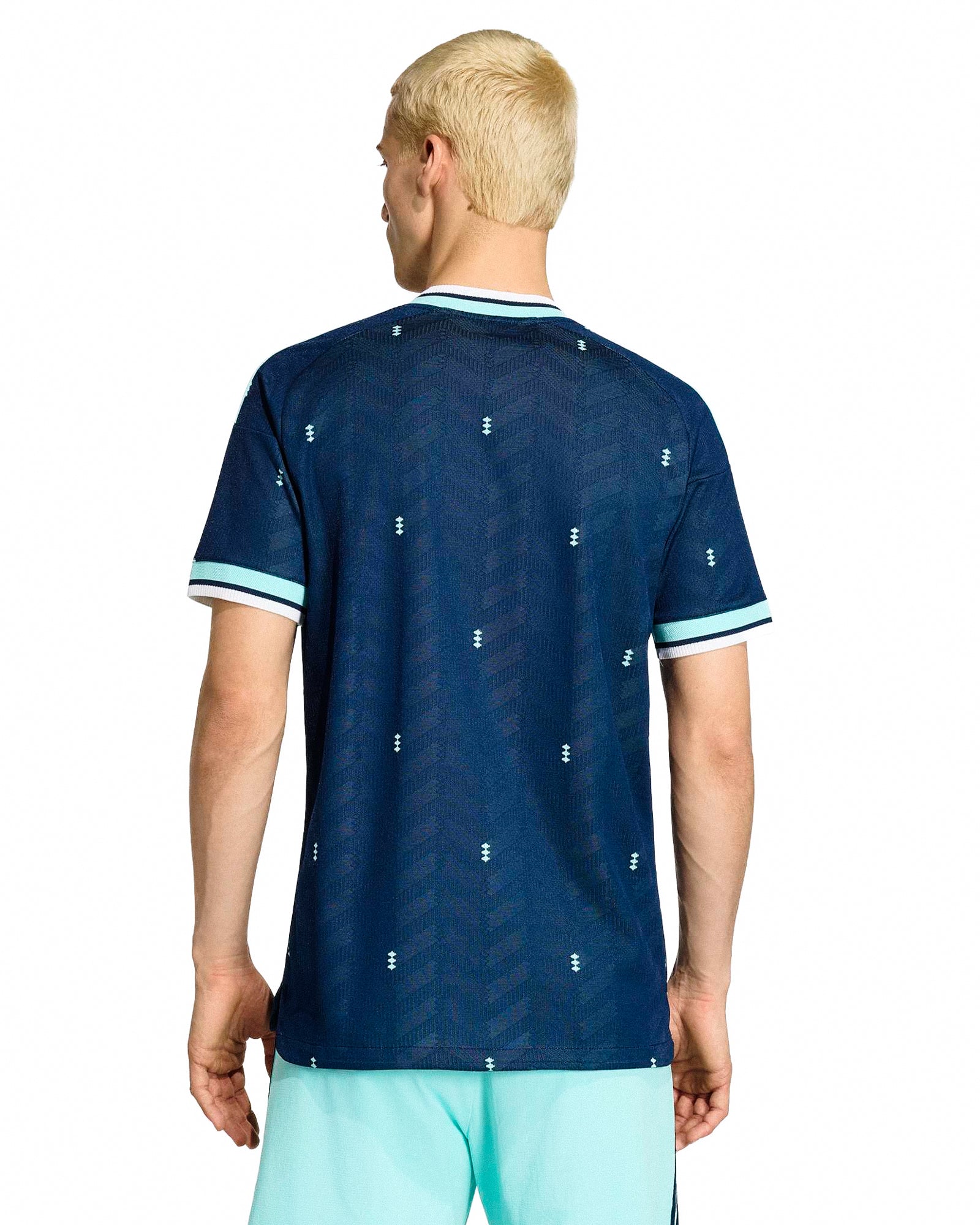 adidas DFB Germany Authentic Away Jersey Collegiate Navy T-Shirts JN2070 On Model Back View | Overkill
