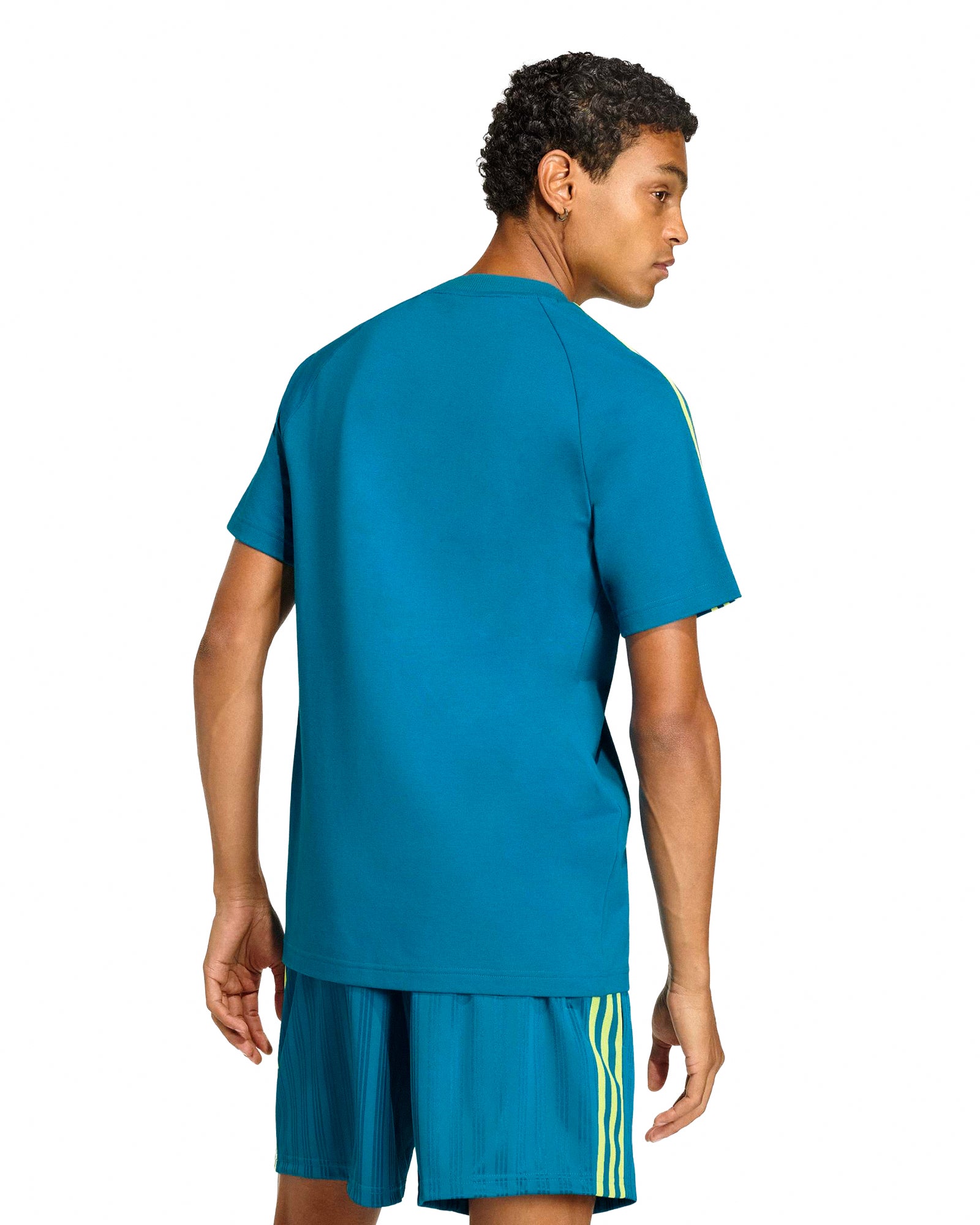 adidas FCF Colombia OG Tee Mystery Petrol T-Shirts KA1532 On Model Back View | Overkill
