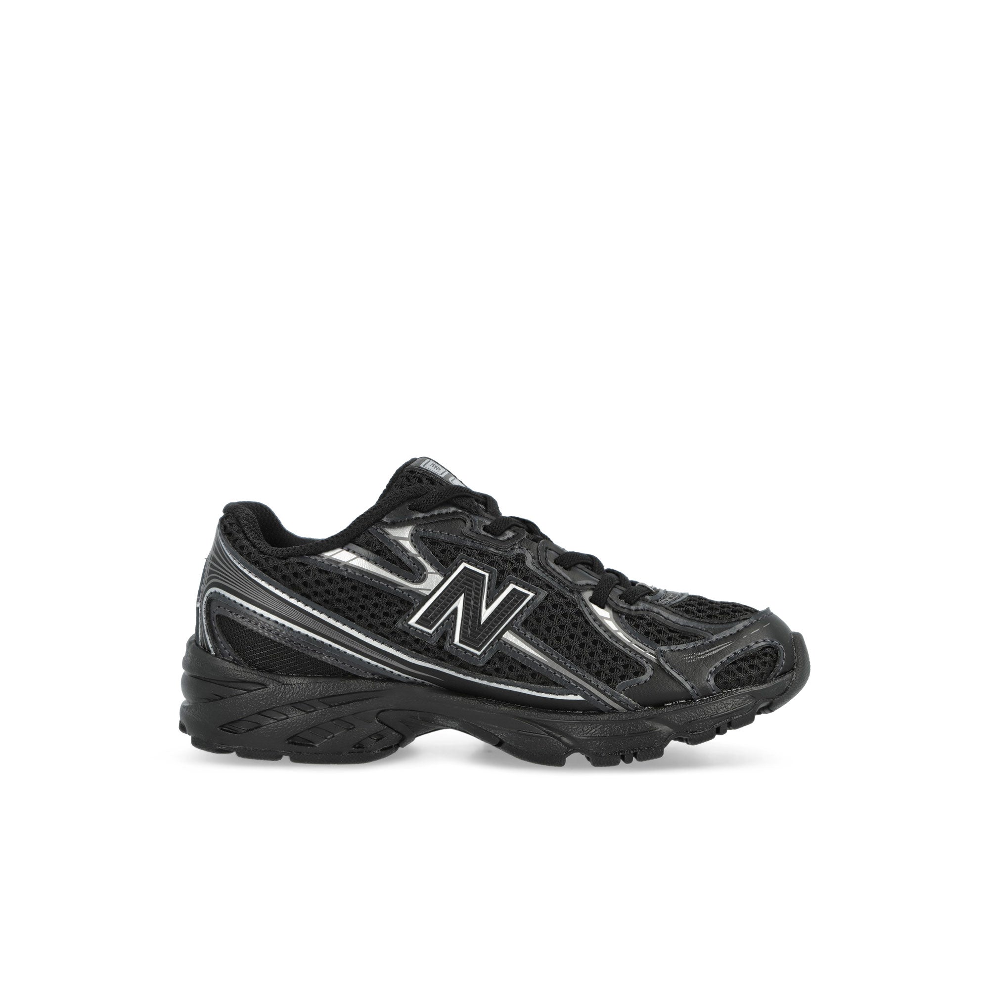 New Balance PZ740BM Black / Silver Metallic Low Top Sneakers PZ740BM Silhouette | Overkill
