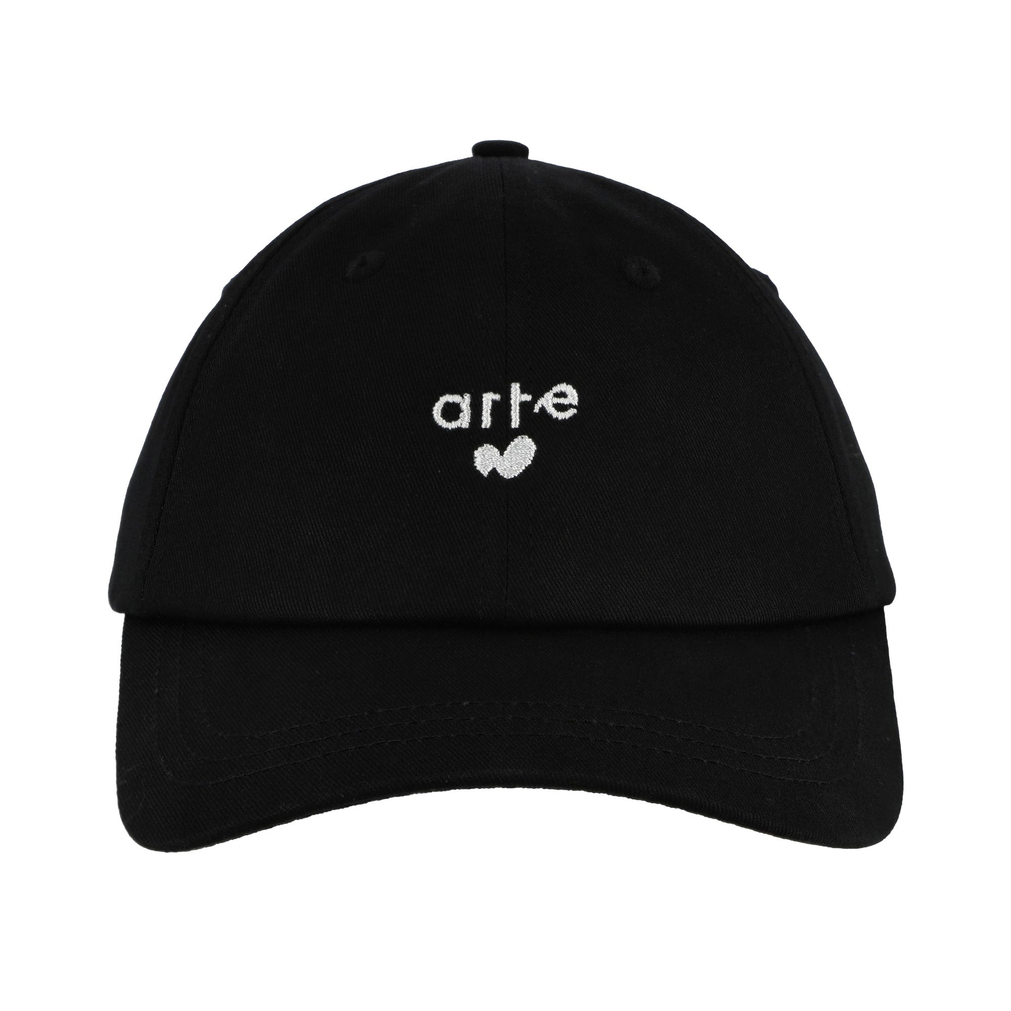 Arte Antwerp Heart Logo Cap Black Basecap SS26-215AC Detail View 1 | Overkill
