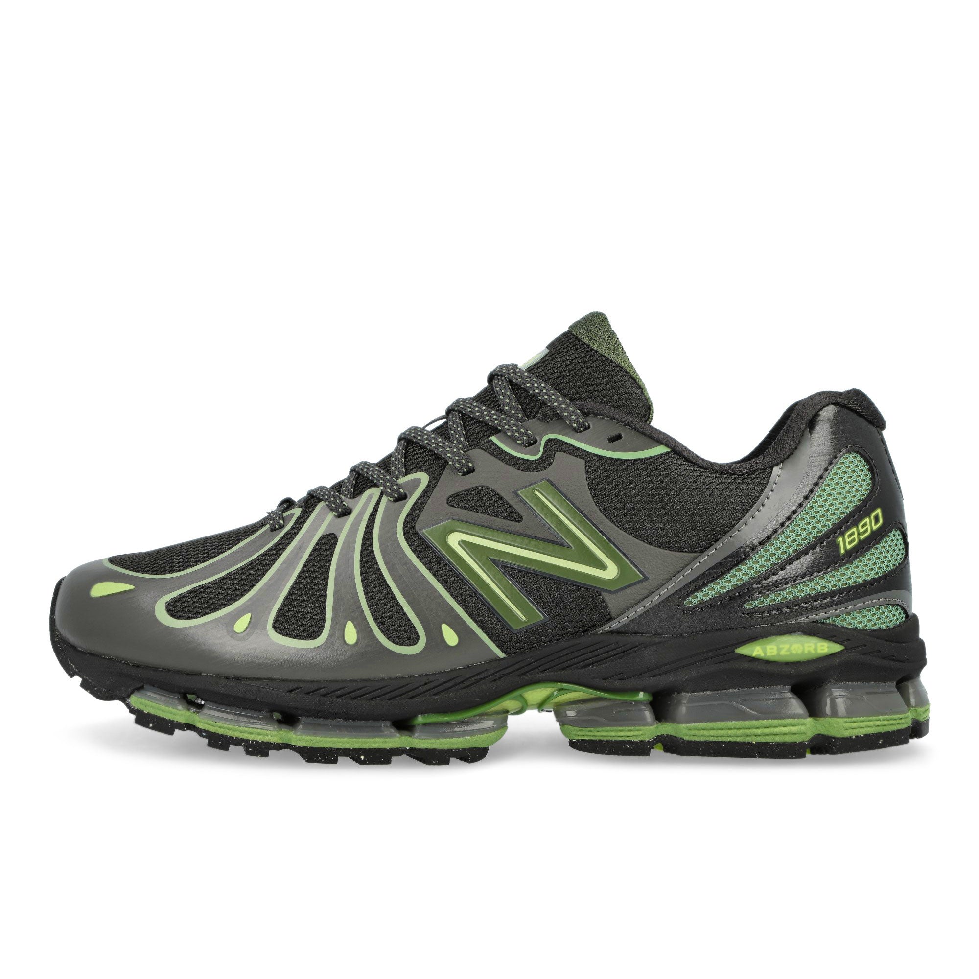 New Balance U189071H Faded Black / Utility Green Low Top Sneakers U189071H | Overkill
