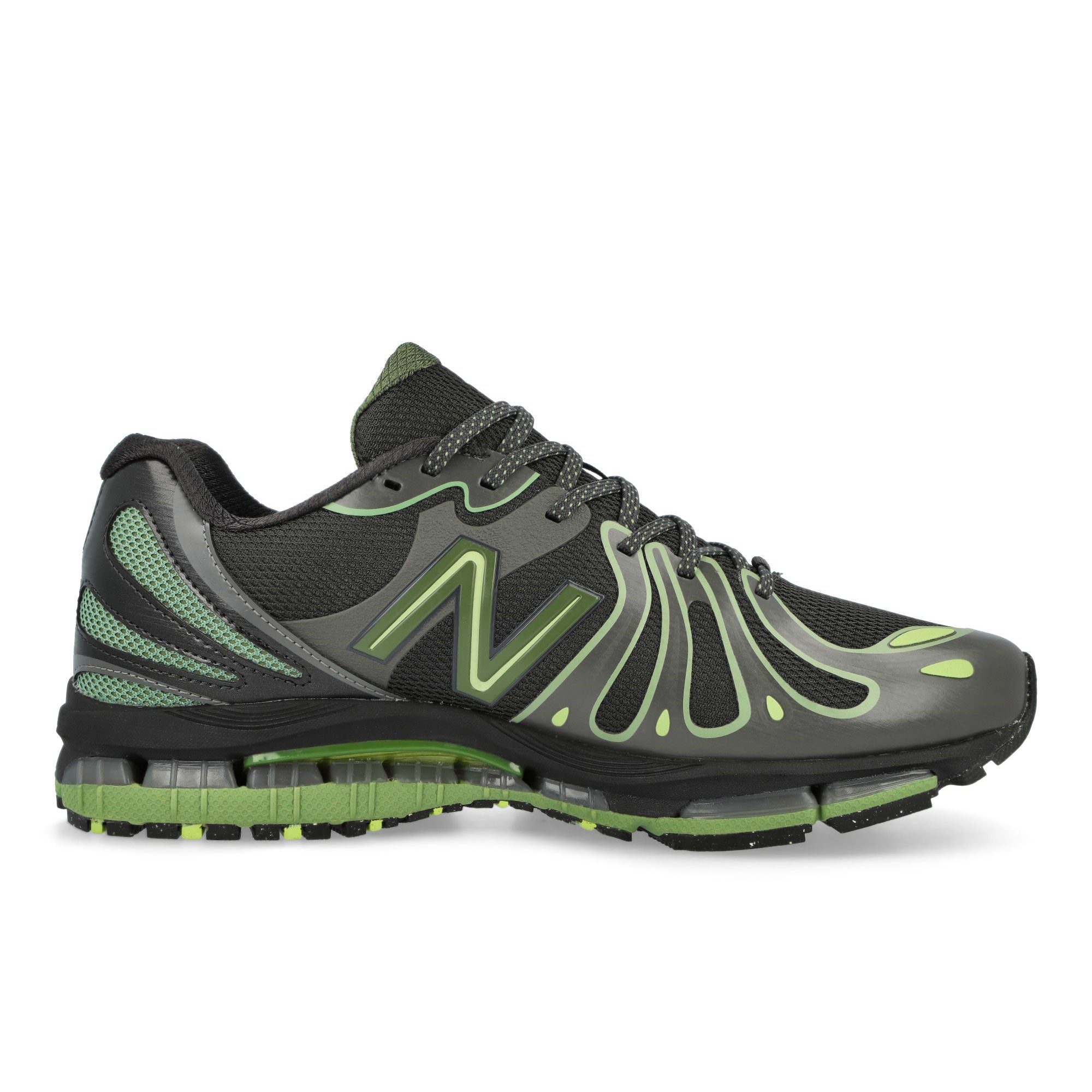 New Balance U189071H Faded Black / Utility Green Low Top Sneakers U189071H Silhouette | Overkill
