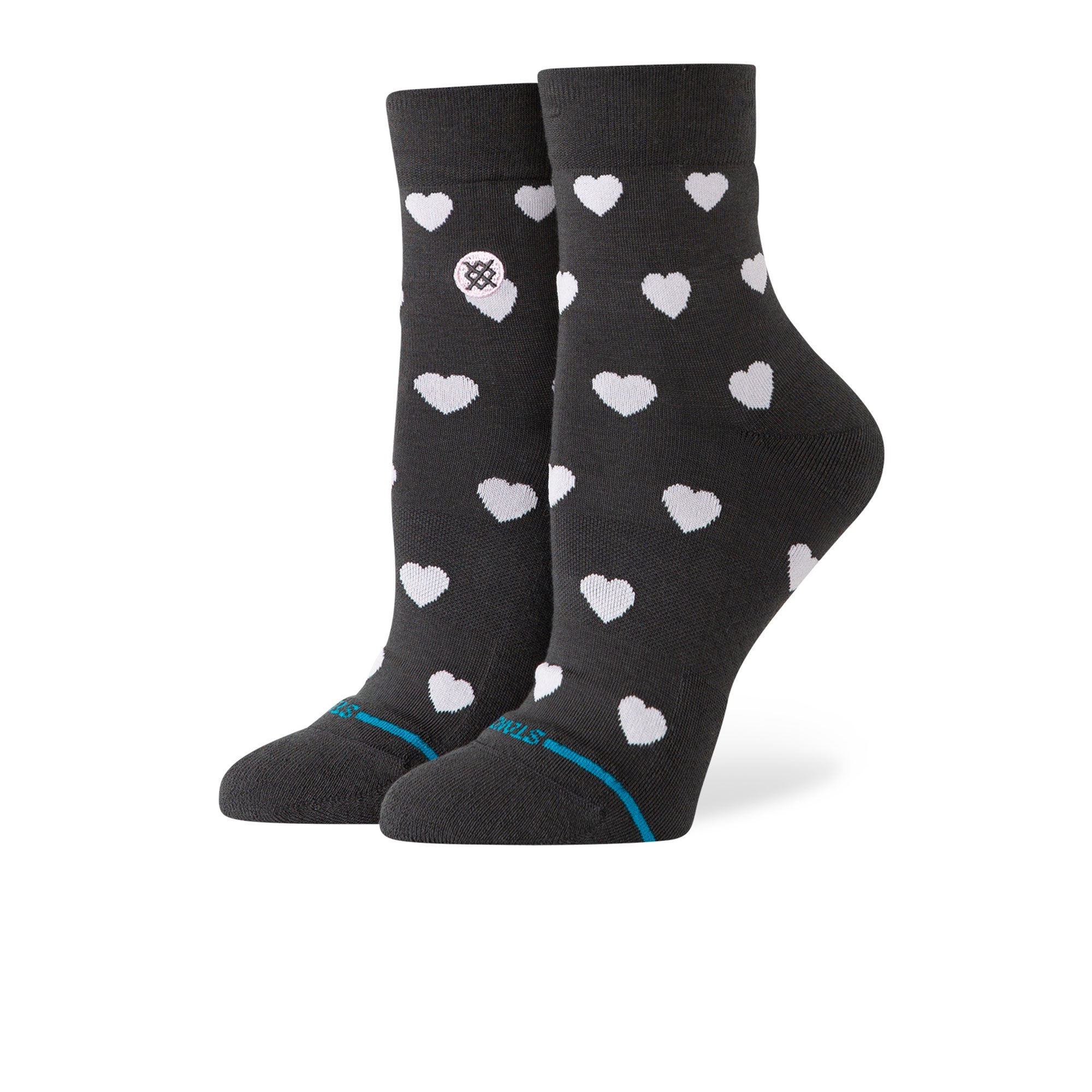 Stance Wmns Hearts Lowrider 3 Pack Socks Pink Socks W335A26GIP-PNK Close-up | Overkill