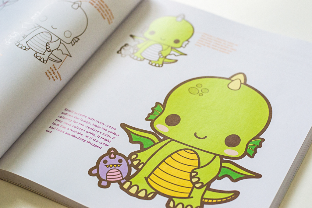 Kawaii Art Tutorials Beginner Book Chibi Dinosaur