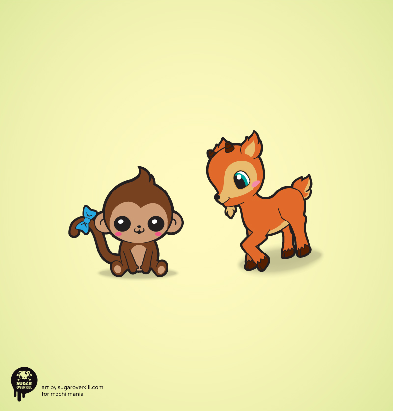 Kawaii_Chibi_Mascot-Baby-Monkey_and_Goat_by_SugarOverkill