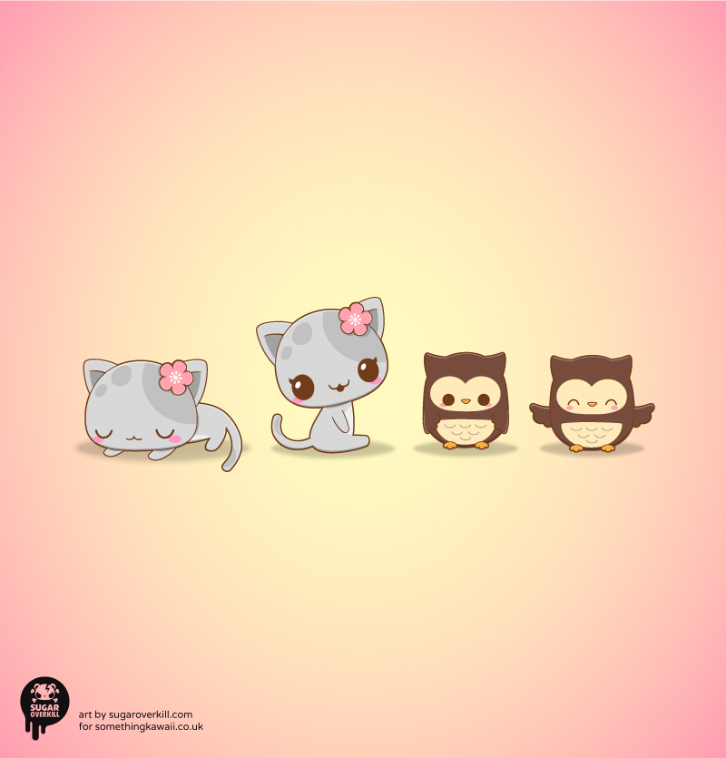 Kawaii_Chibi_Mascot-Kawaii-Kitty-and-Owl_by_SugarOverkill