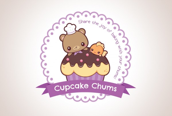 kawaii_cupcake_bear_goldfish_logo_design_for_cupcakechums_by_sugaroverkill