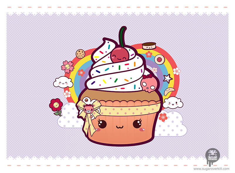Kawaii_Cupcake_Food_Attack_by_SugarOverkill